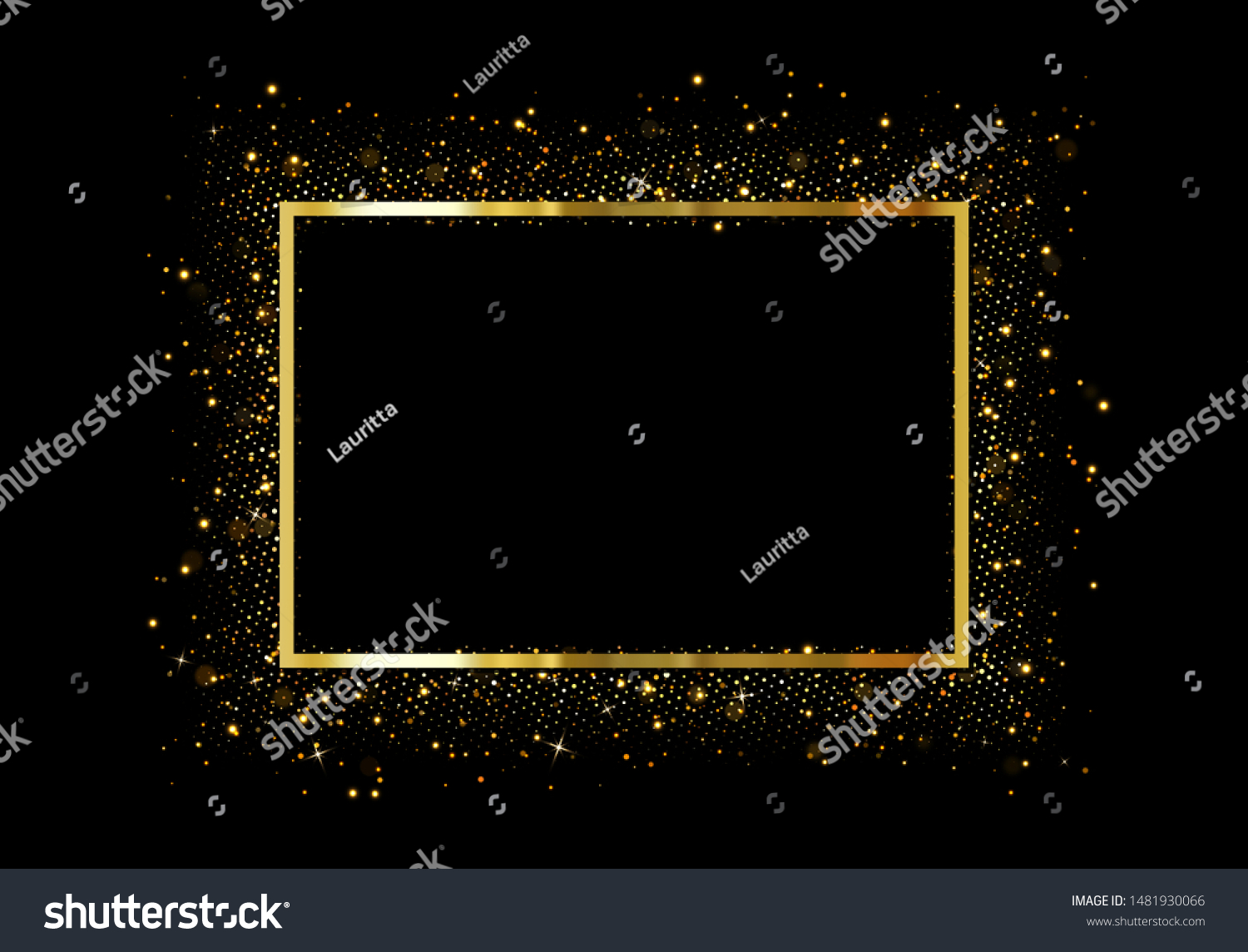 336,433 Gold frame black background Images, Stock Photos & Vectors ...