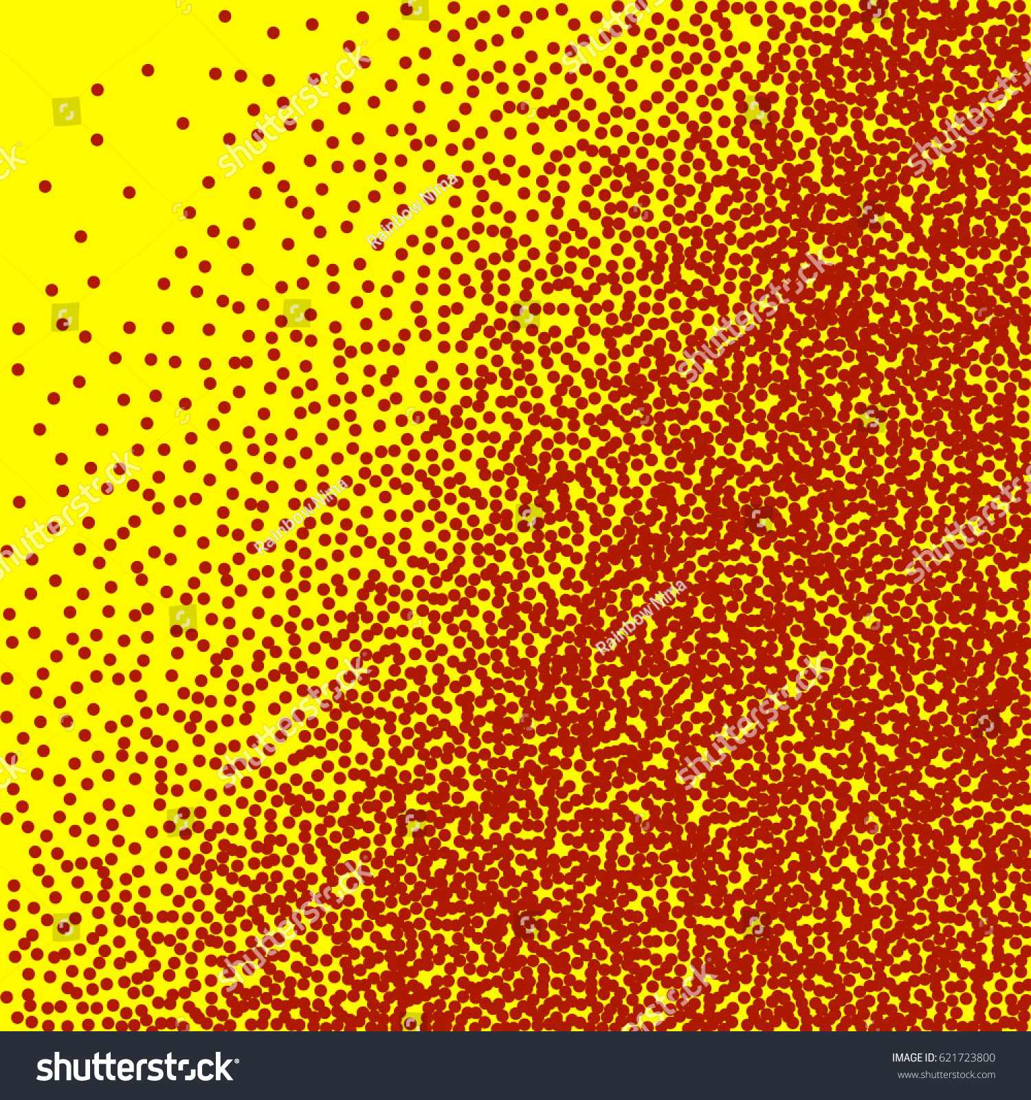 Golden Halftone Dots Yellow Dots On Stock Vector (Royalty Free