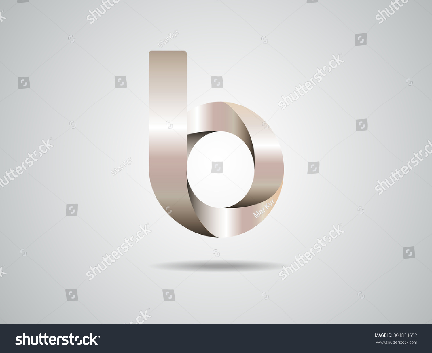 Golden Logo Design Letter B Stock Vector (Royalty Free) 304834652 ...