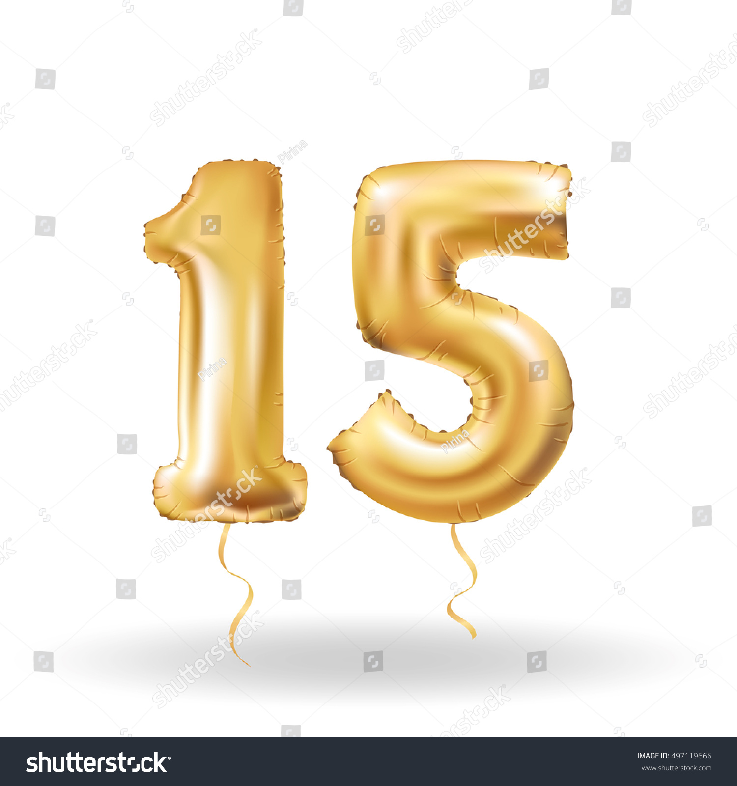 number 15 balloons