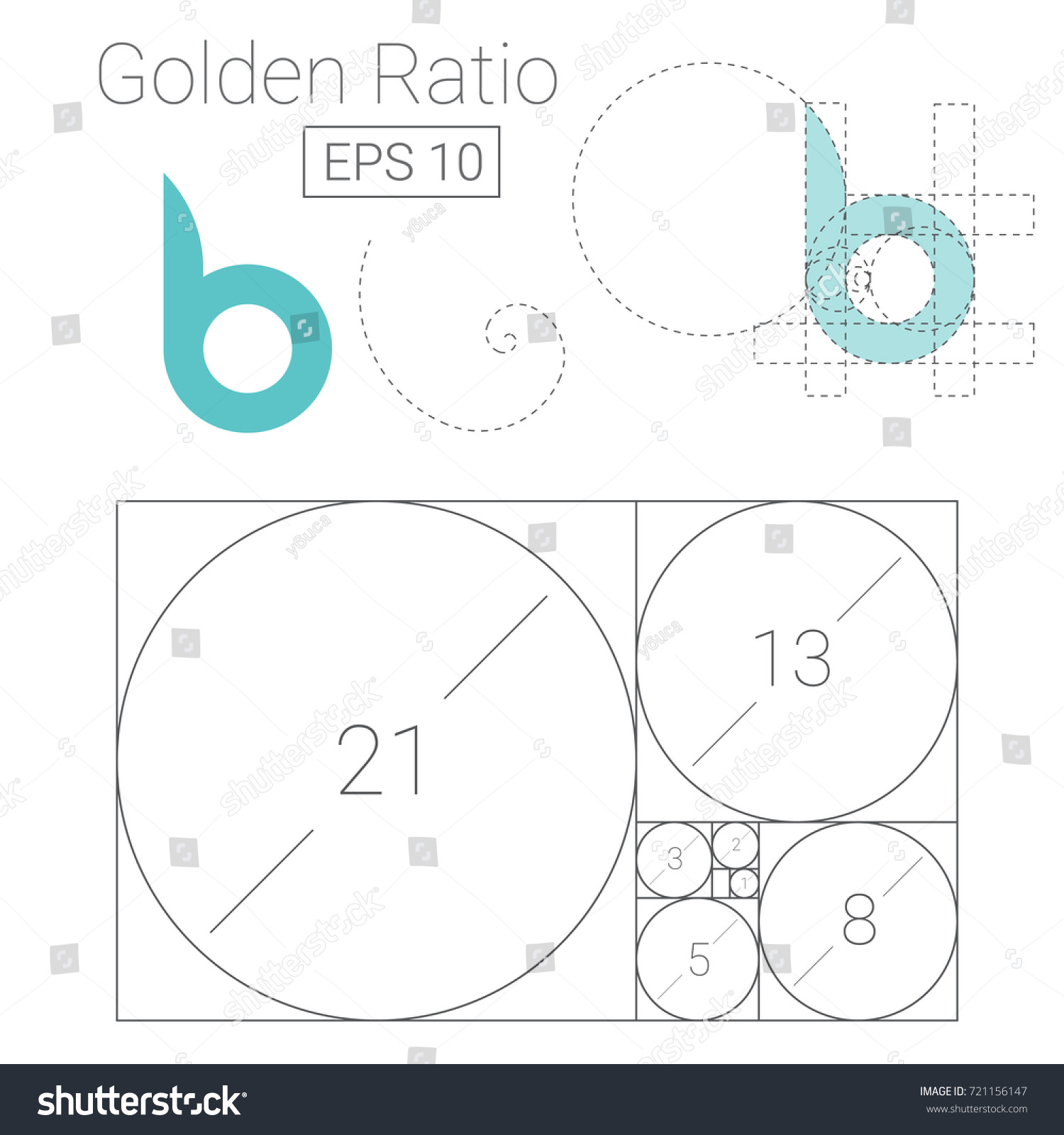 Golden Ratio Template Logo Vector Illustration Stock Vector Royalty