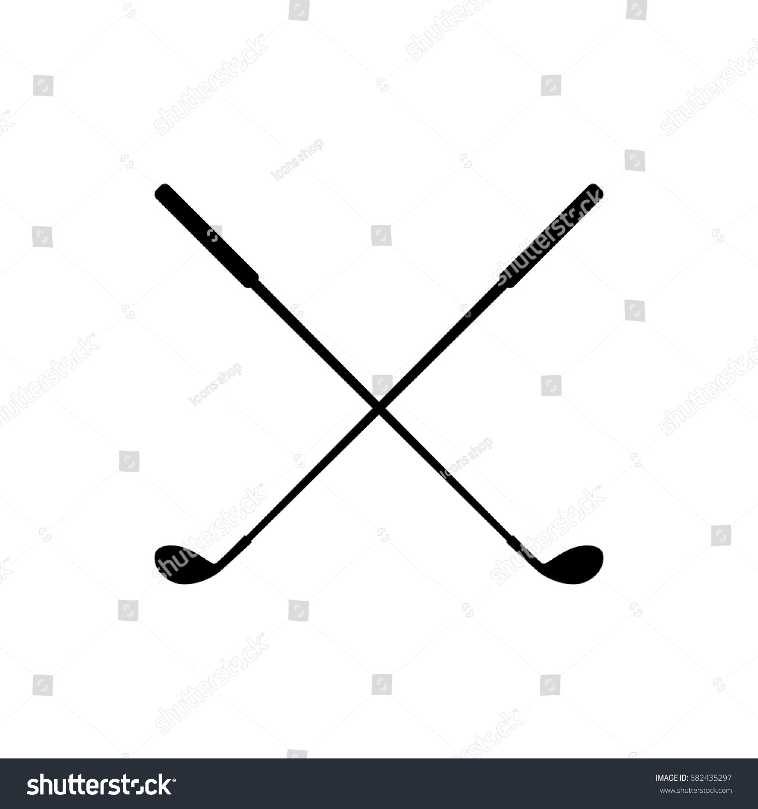 Golf Club Stock Vector (Royalty Free) 682435297 - Shutterstock