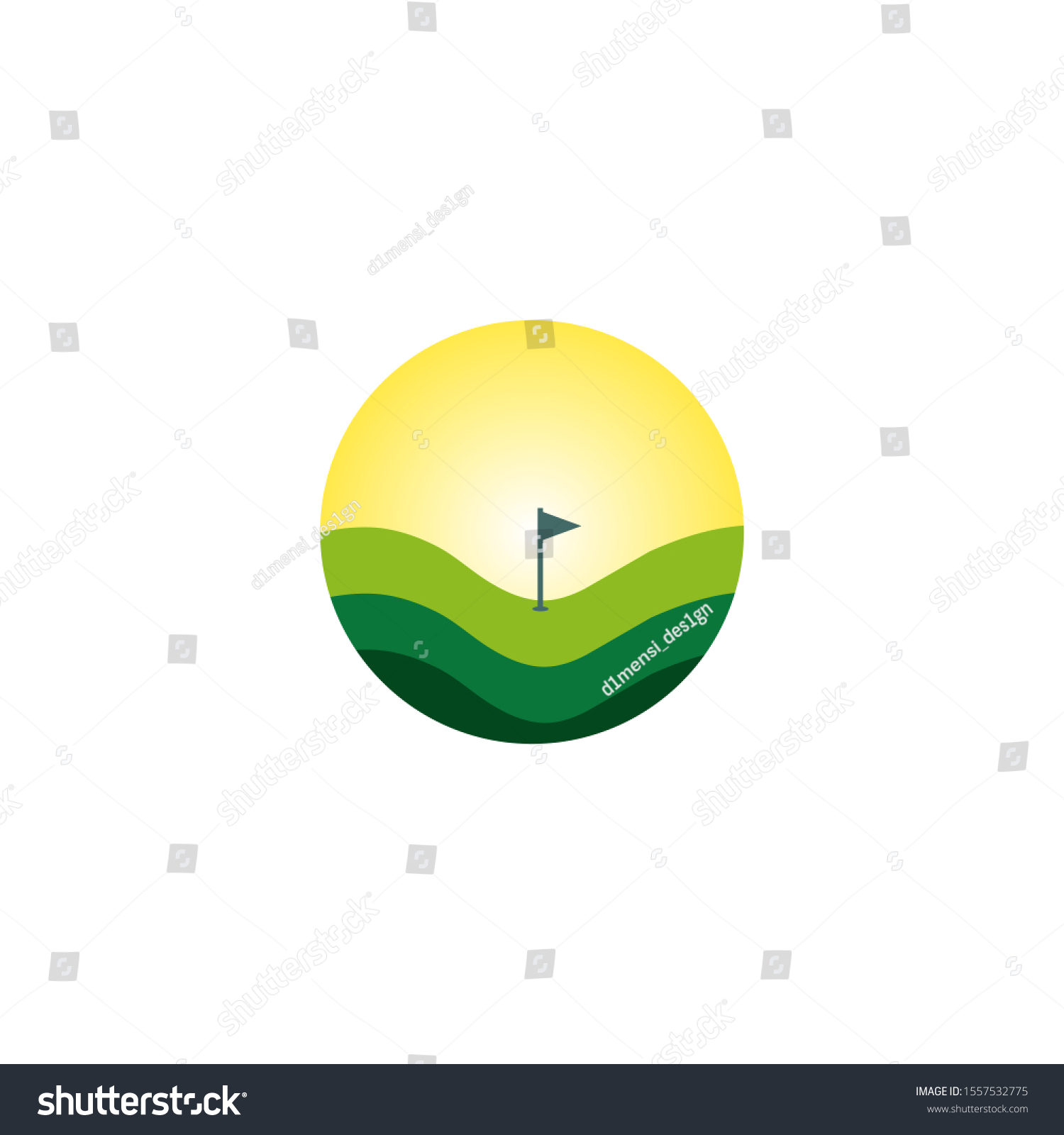 Golf Club Icon Logo Design Inspiration Stock Vector (Royalty Free ...