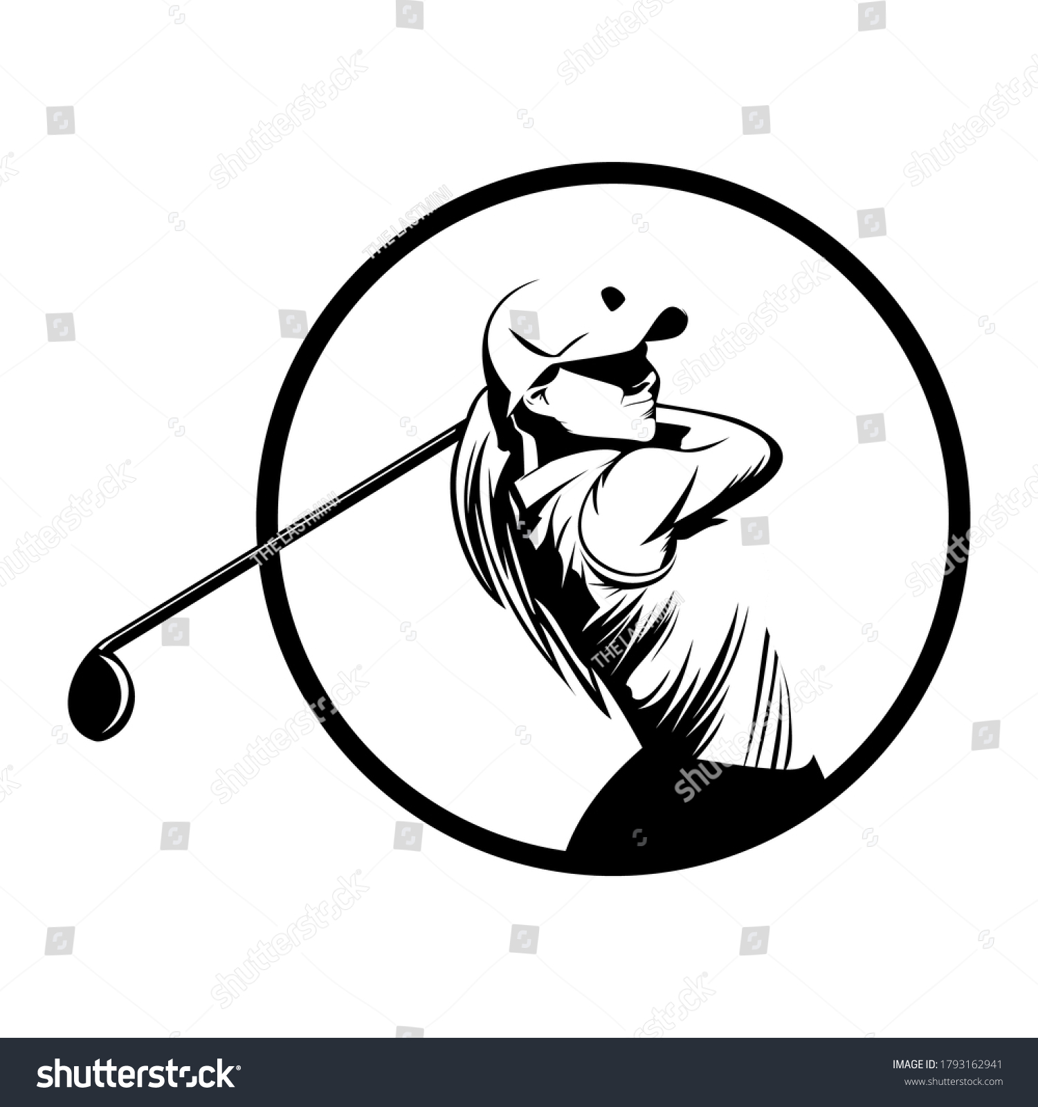 1,753 Female golfer Stock Vectors, Images & Vector Art | Shutterstock