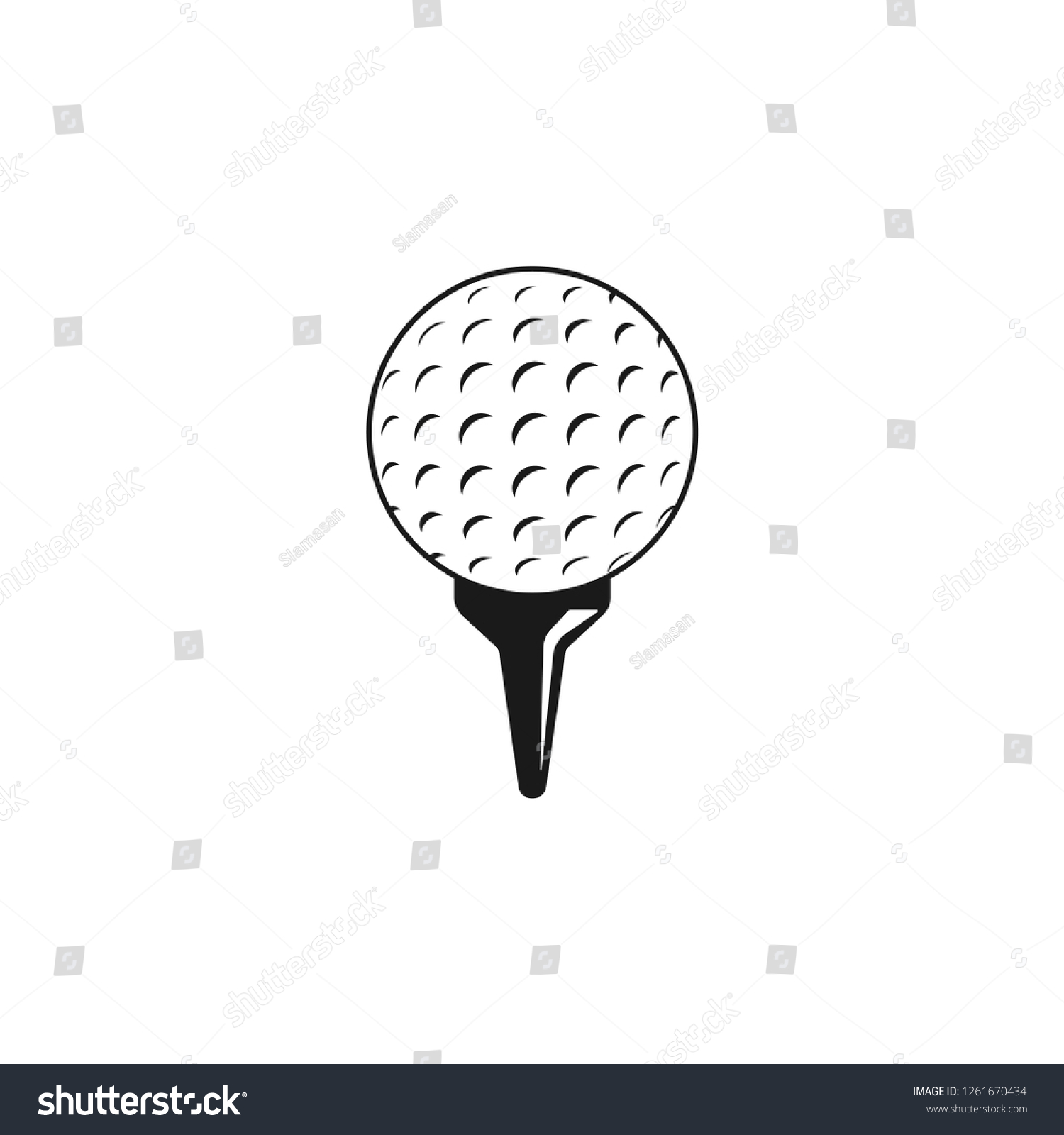 Golf Sport Vector Graphic Design Template Stock Vector (Royalty Free ...