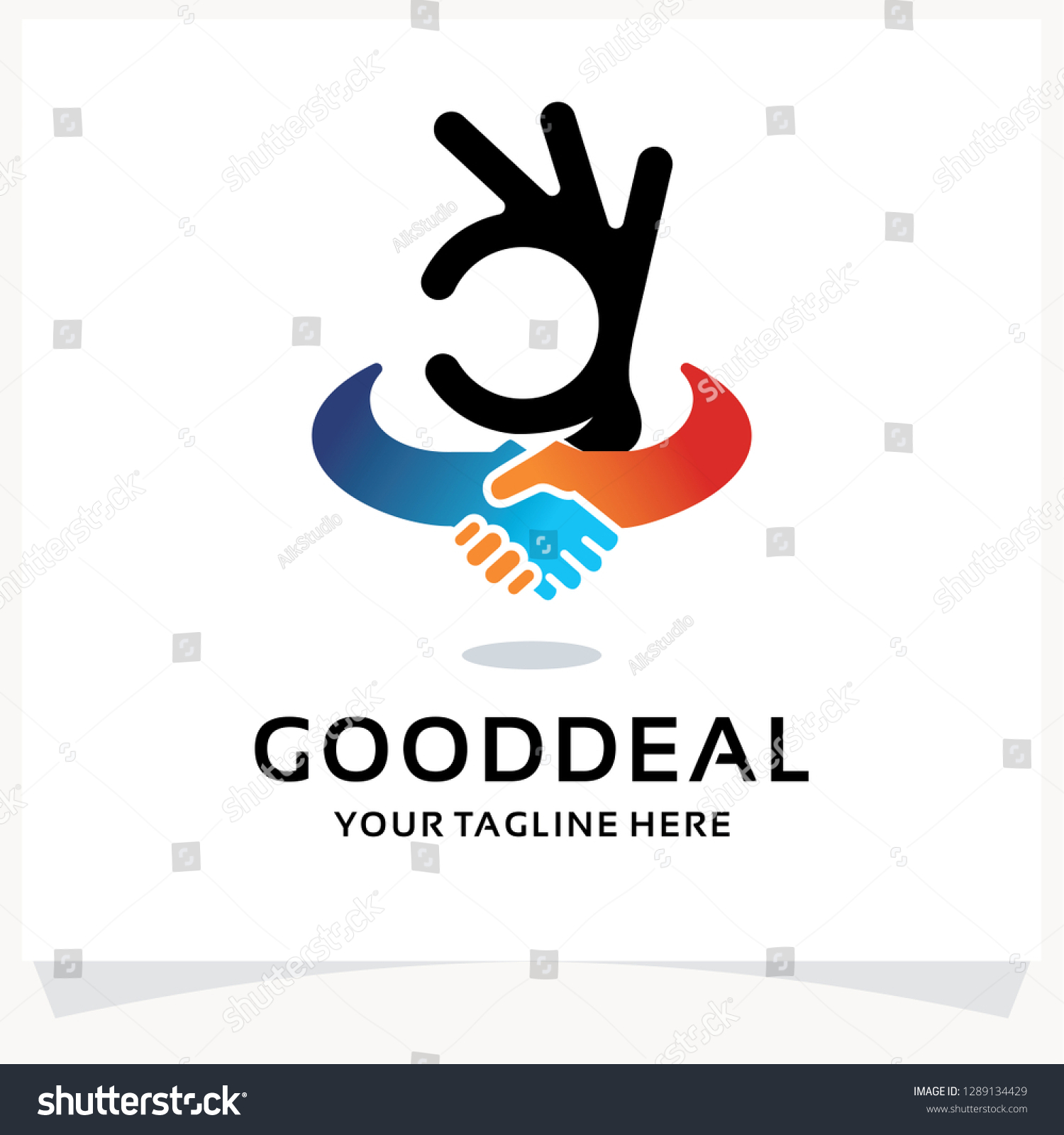 Good Deal Logo Design Template Inspiration Stock Vector Royalty Free