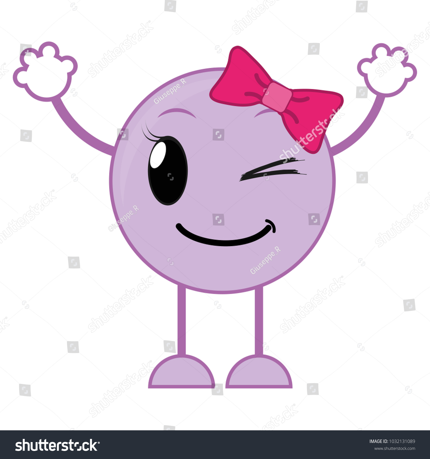 Good Female Emoji Expression Arms Legs Stock Vector (Royalty Free ...