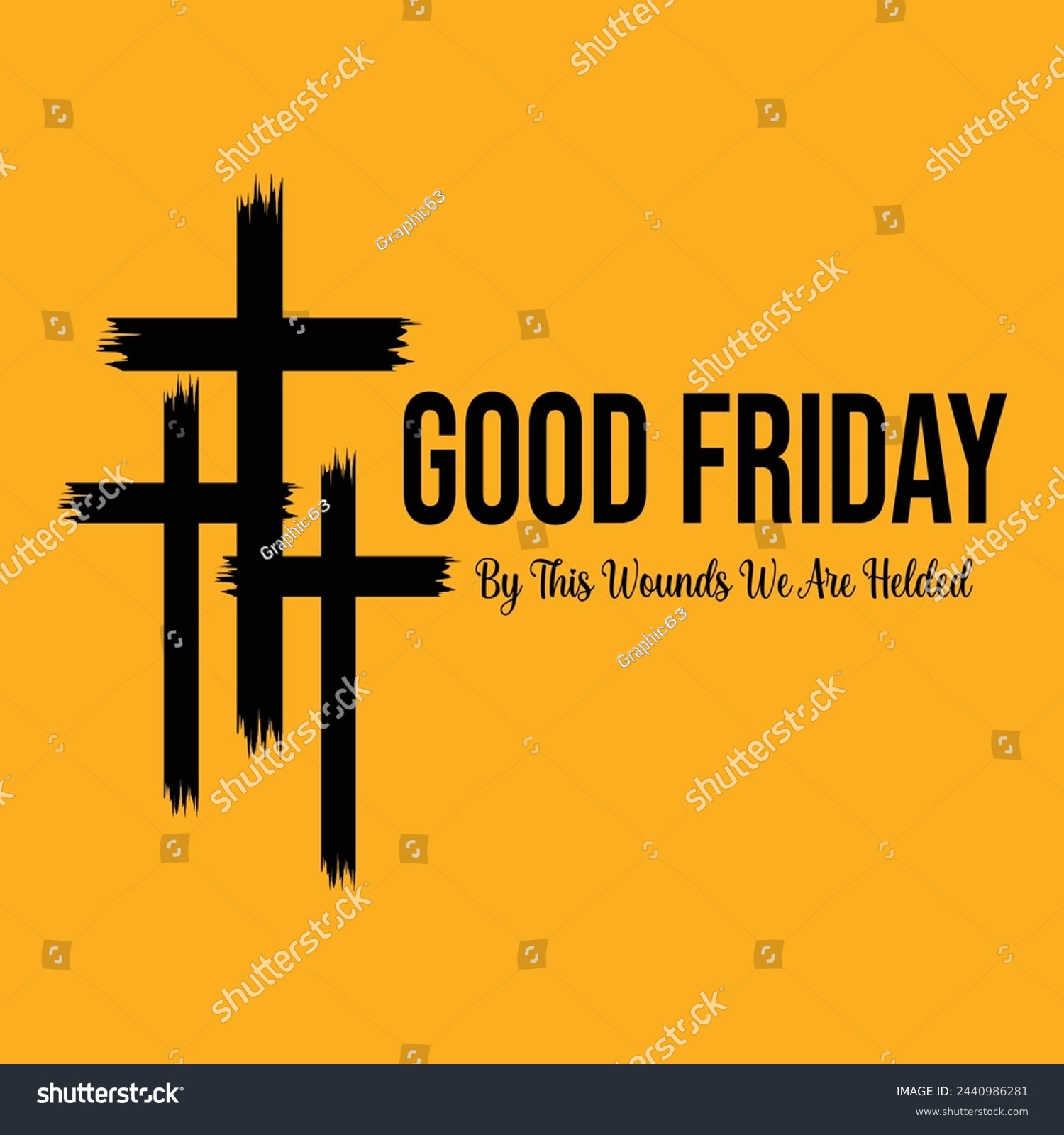 SVG of Good Friday 29 March. Good Friday By This Wounds We are Helded. Motivational Typography Quotes Print For T Shirt, Poster, Design Vector Illustration. svg