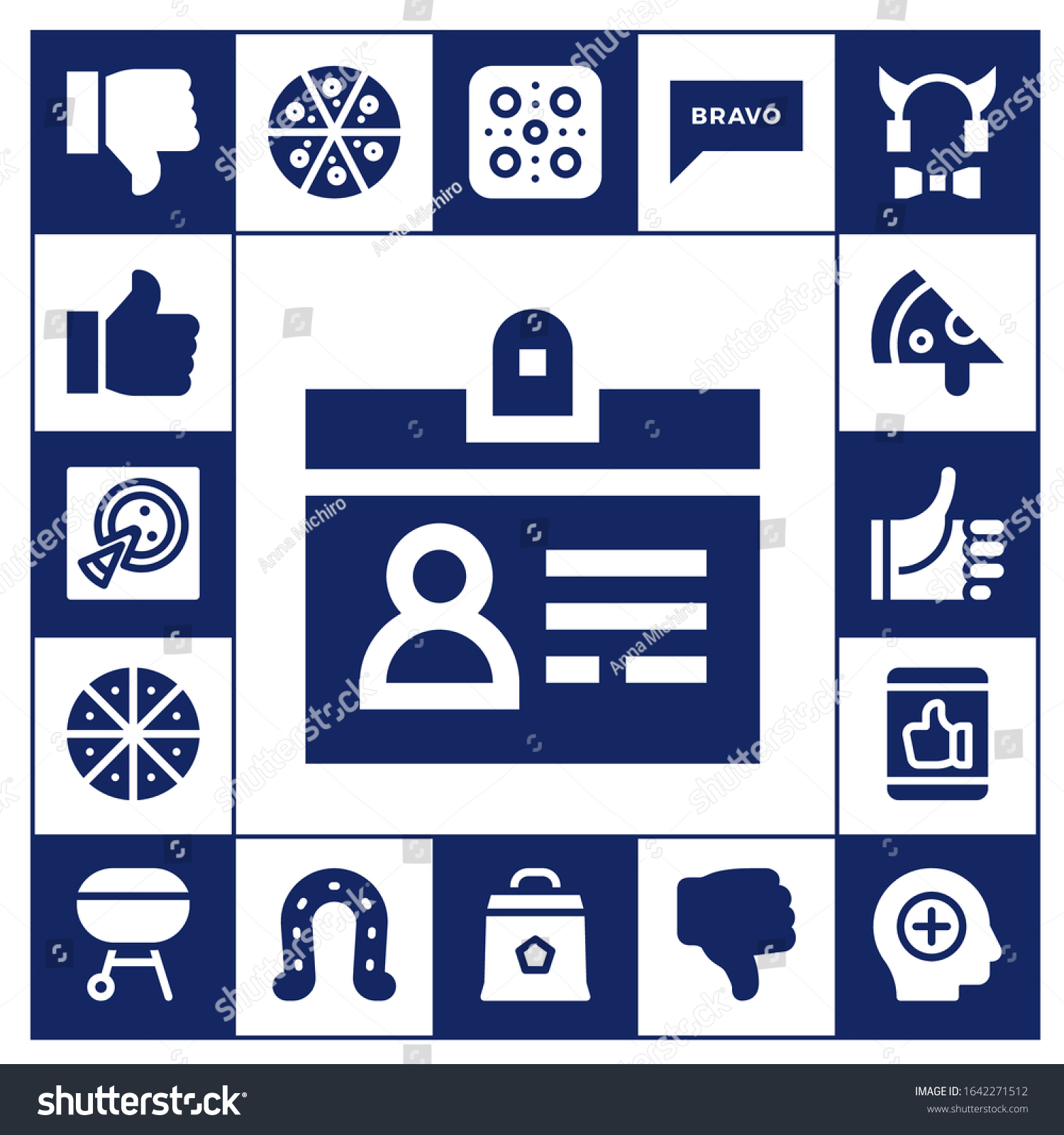 Good Icon Set 17 Filled Good Stock Vector Royalty Free 1642271512