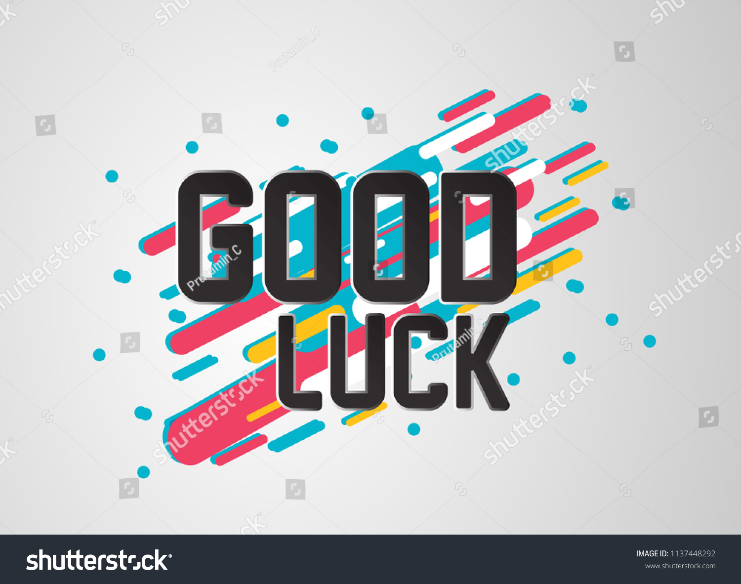 Good Luck Beautiful Greeting Card Background Stock Vector (Royalty Free ...