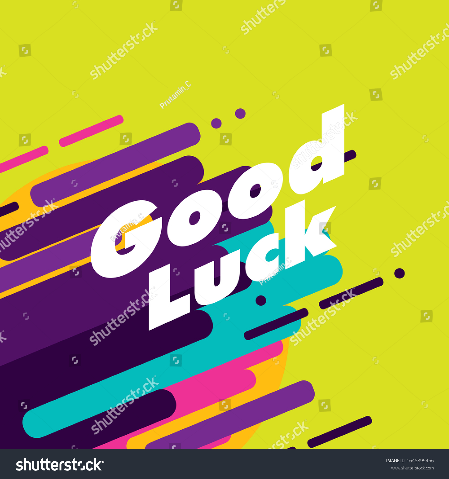 Good Luck Beautiful Greeting Card Background Stock Vector (Royalty For Good Luck Banner Template