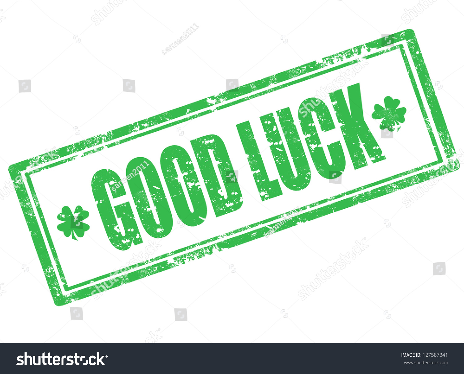 Good Luck Grunge Rubber Stampvector Illustration Stock Vector 127587341