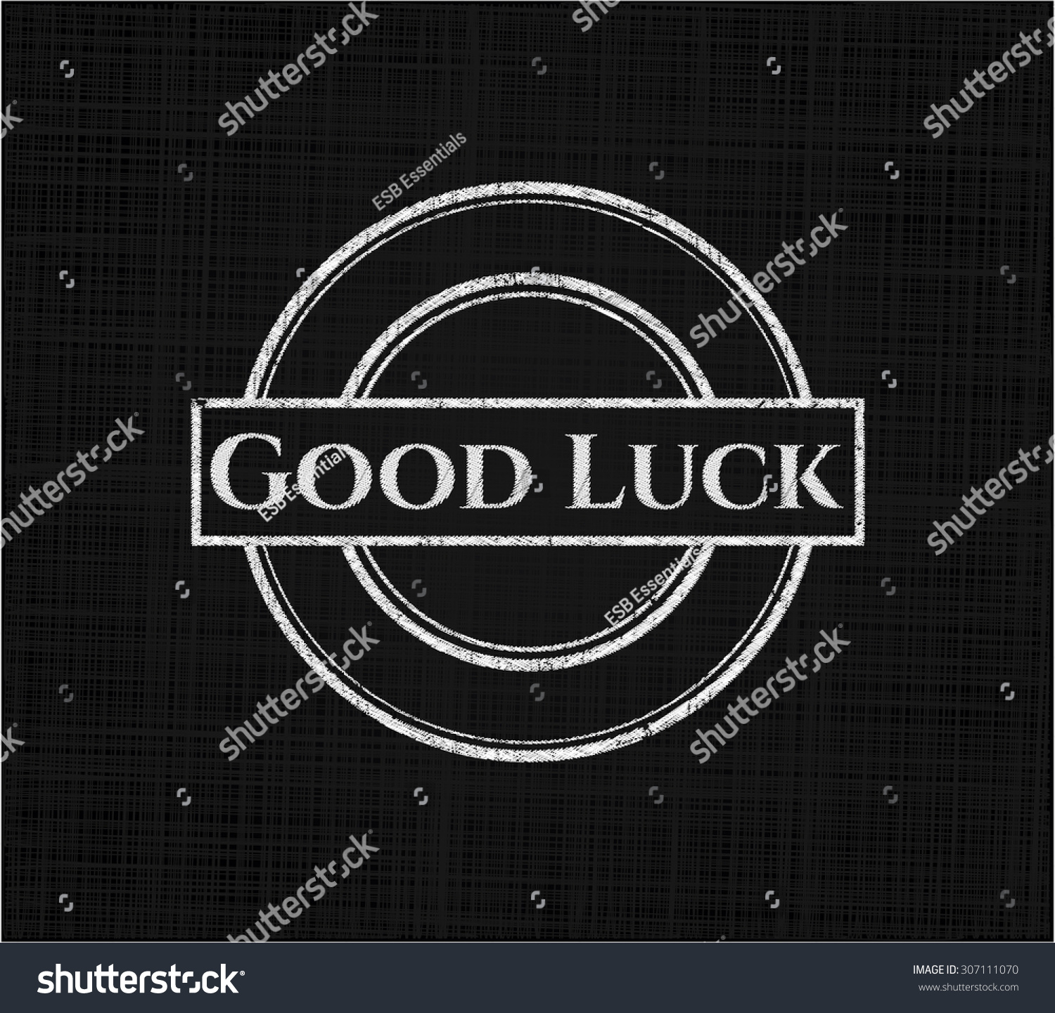 Good Luck On Chalkboard Stock Vector (Royalty Free) 307111070 ...