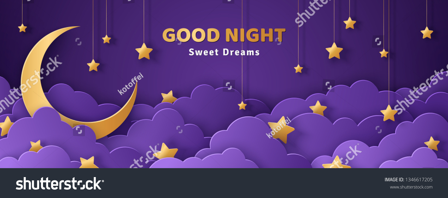 good-night-sweet-dreams-banner-fluffy-stock-vector-royalty-free