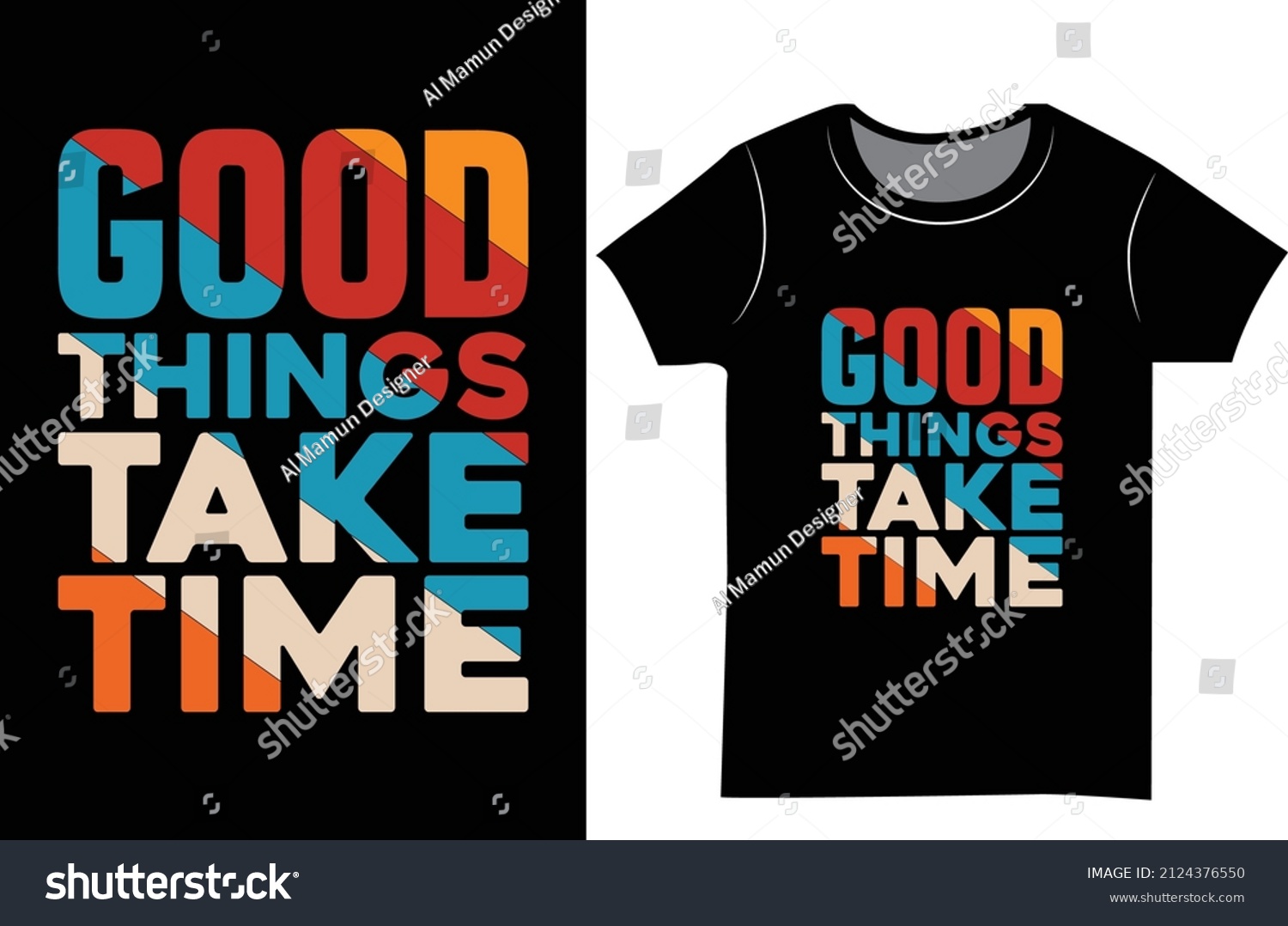 SVG of Good things take time typography t shirt design. Svg and craft design. svg