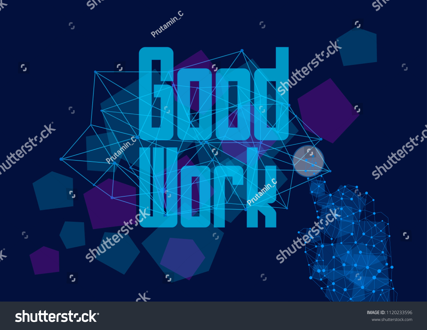 good work vector beautiful greeting card stock vector