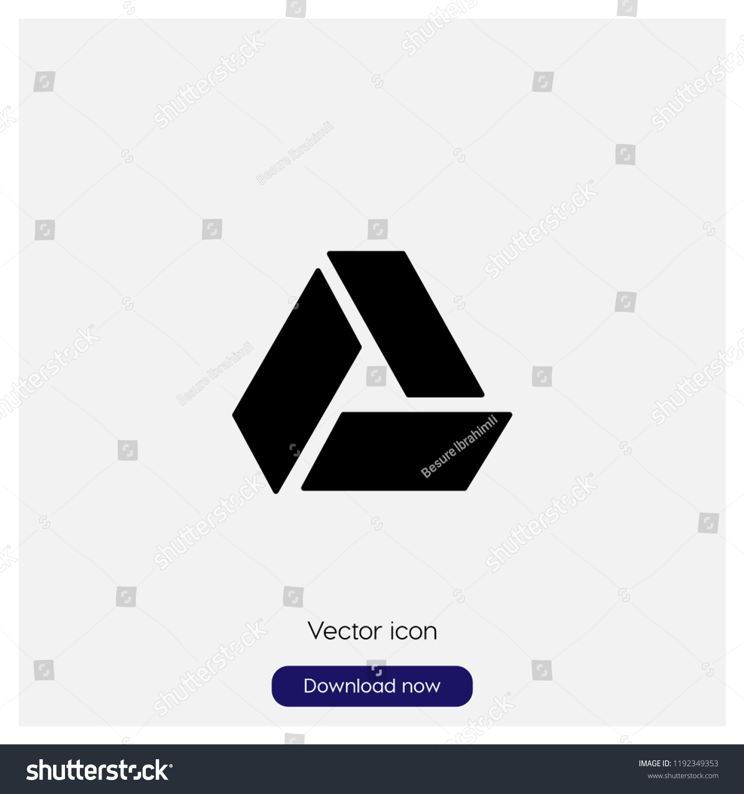 Google Drive Logo Sign Icon Trendy Stock Vector Royalty Free