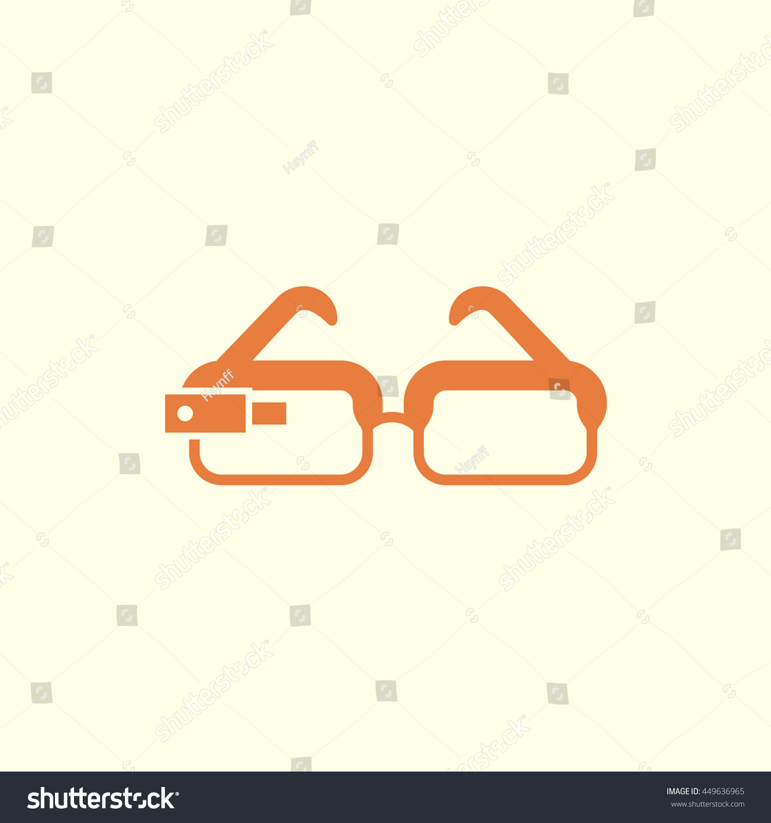 Google Glass Icon Stock Vector (Royalty Free) 449636965 Shutterstock