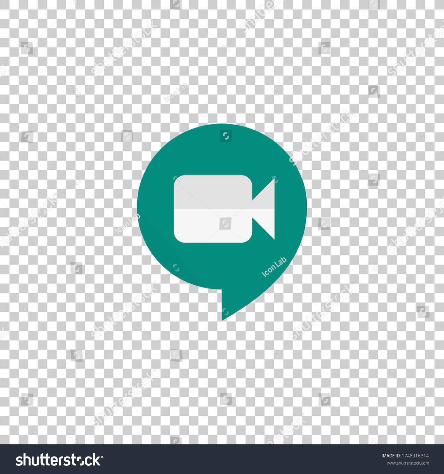 Google Meet Video Meeting Logoremote Working Stock Vector Royalty Free