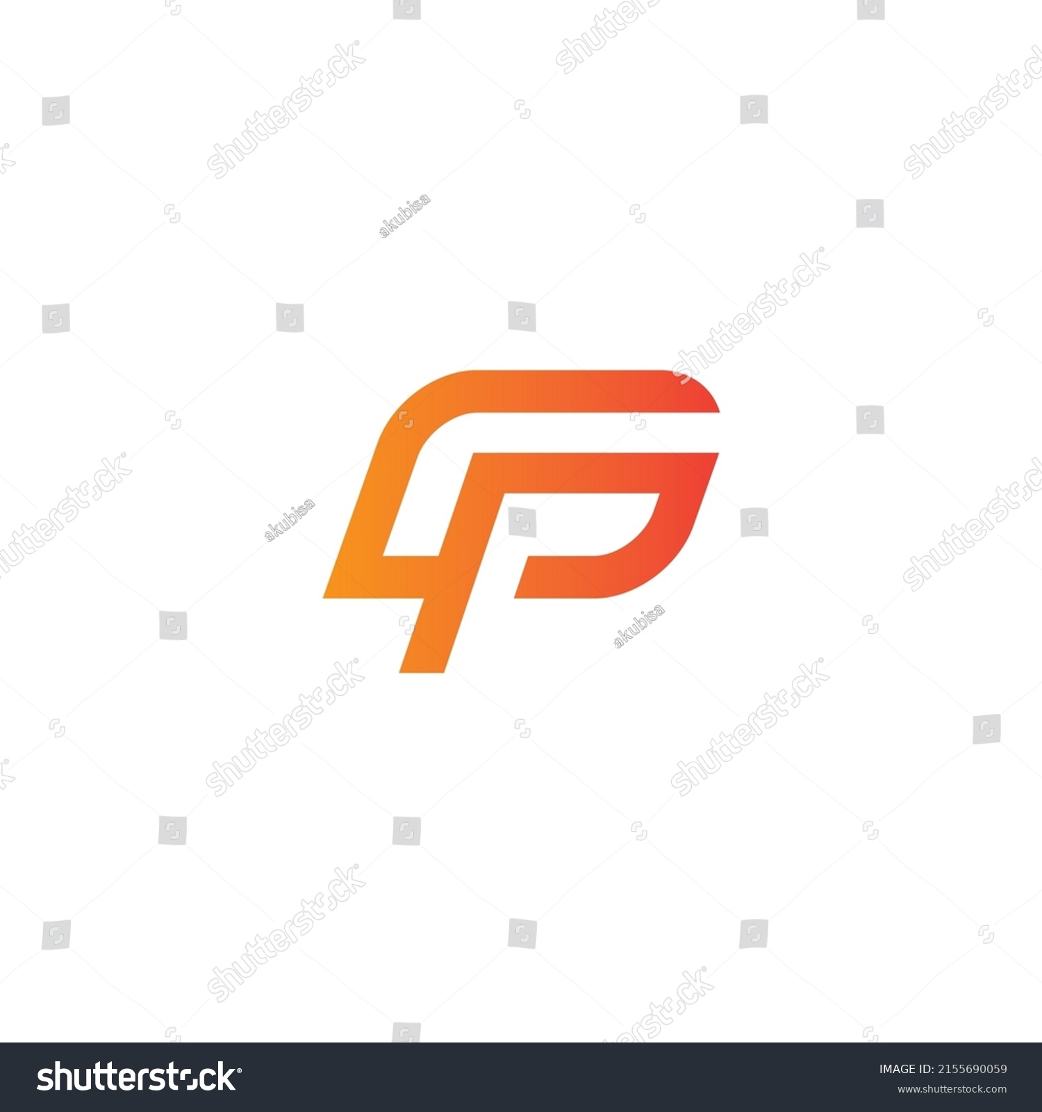 Gp Logo Symbol Suitable All Brand Stock Vector (Royalty Free ...