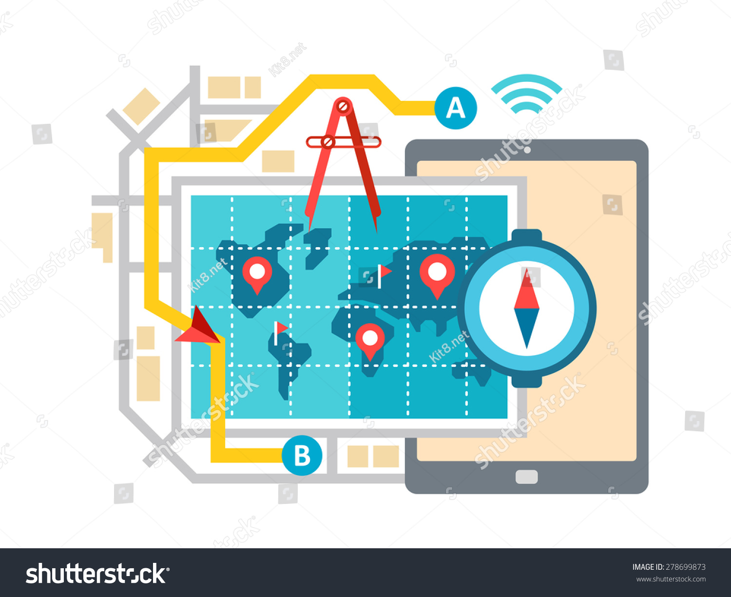 20,475 Gps tracking map Images, Stock Photos & Vectors | Shutterstock