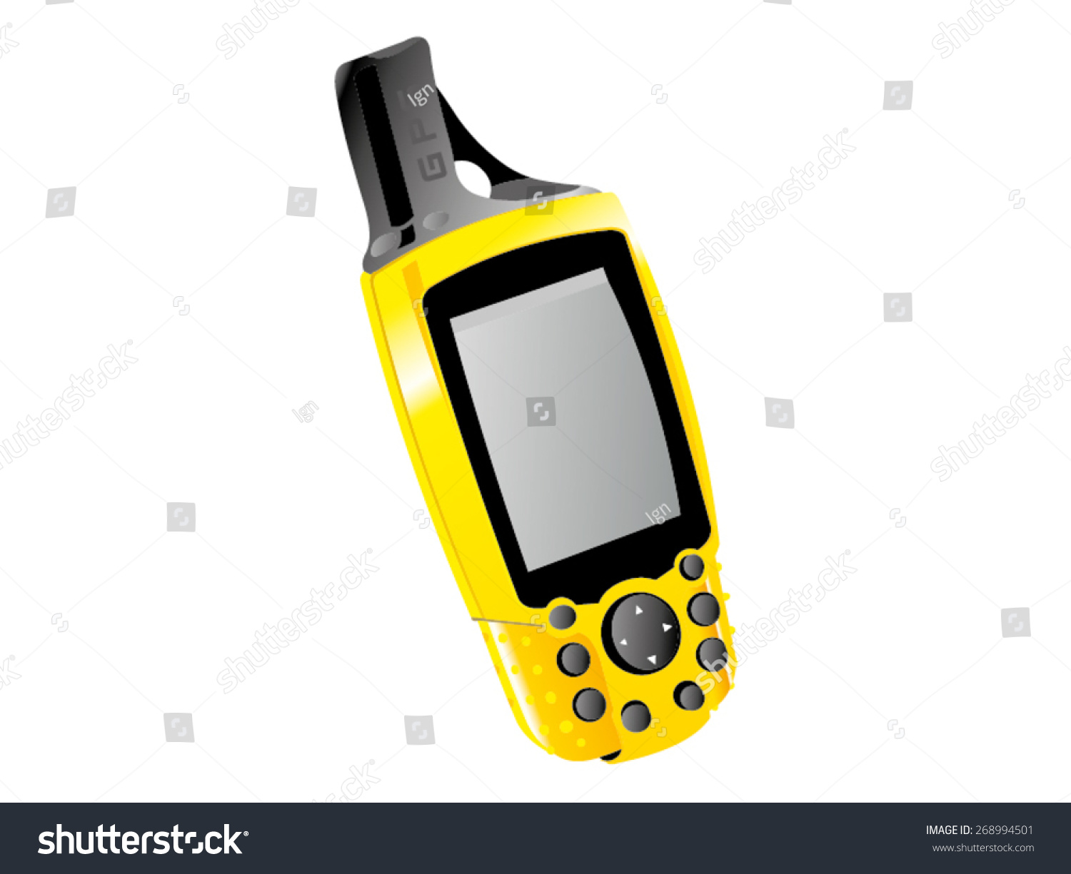 Gps Vector Drawing image vectorielle de stock (libre de droits) 268994501