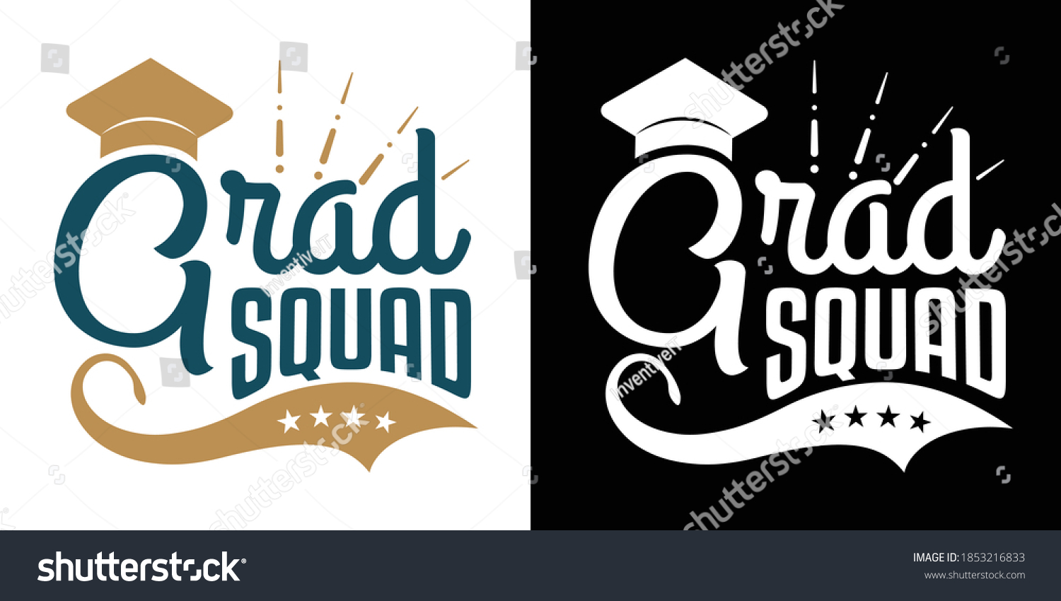 SVG of Grad Squad Printable Vector Illustration svg