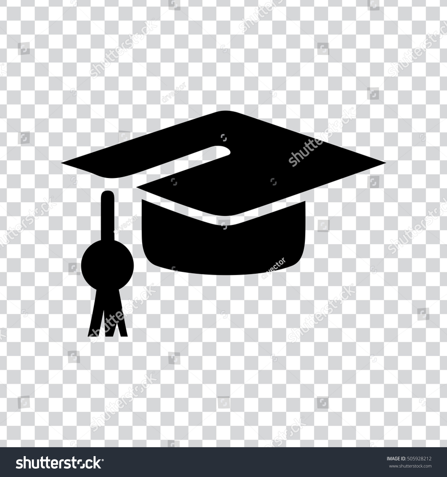 Graduation Cap Icon Stock Vector (Royalty Free) 505928212 | Shutterstock