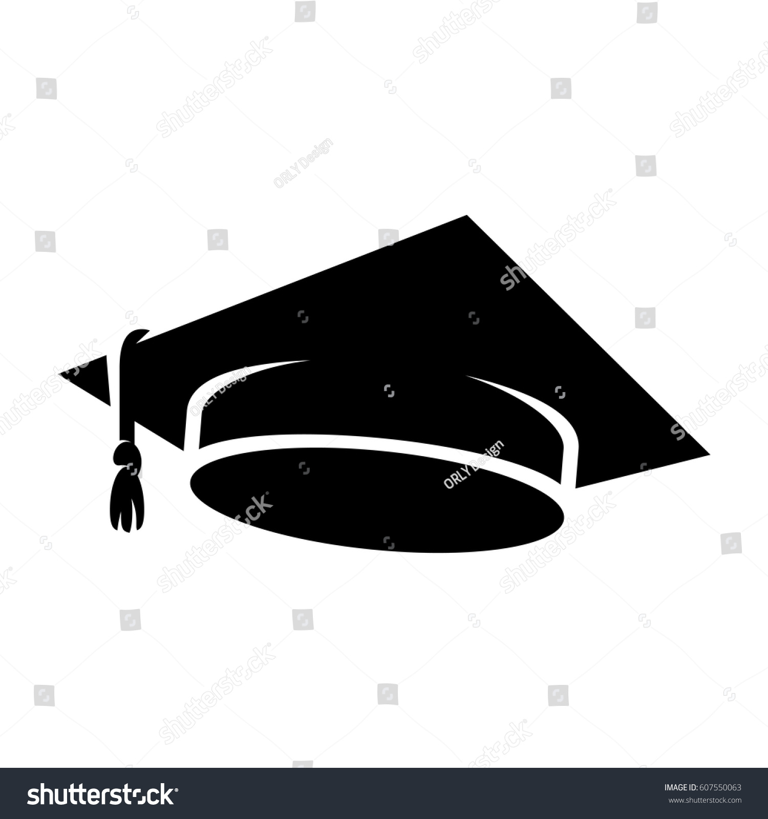 Graduation Cap Icon Vectores En Stock 607550063 - Shutterstock