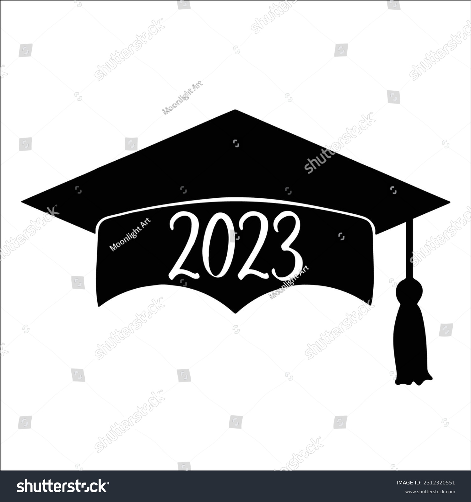 SVG of Graduation Cap 2023 SVG, Graduation Cap SVG, Graduation 2023, Class of 2023, Graduate, Vinyl Transfer, Senior, Cut File Cricut, Silhouette svg