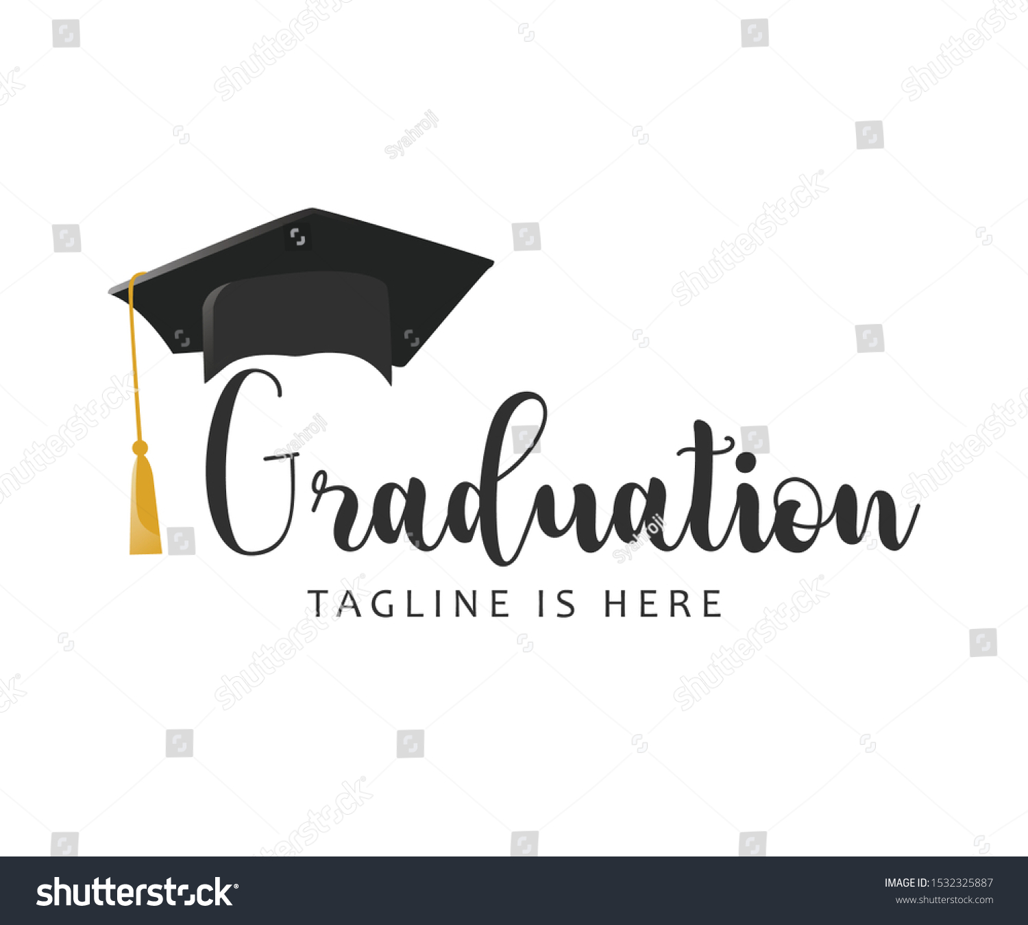 Graduation Logo Template Design Realistic Vector Stock Vector (Royalty ...