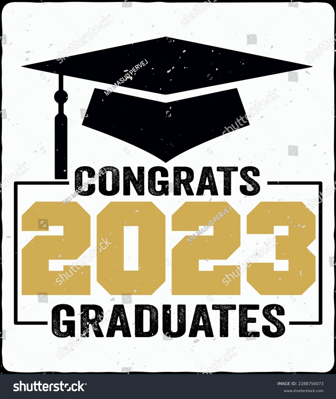 SVG of Graduation T-shirt Design, SVG Design, Typography T-shirt, Vector Design, Senior Class Of 2023 And Perfect For Others svg