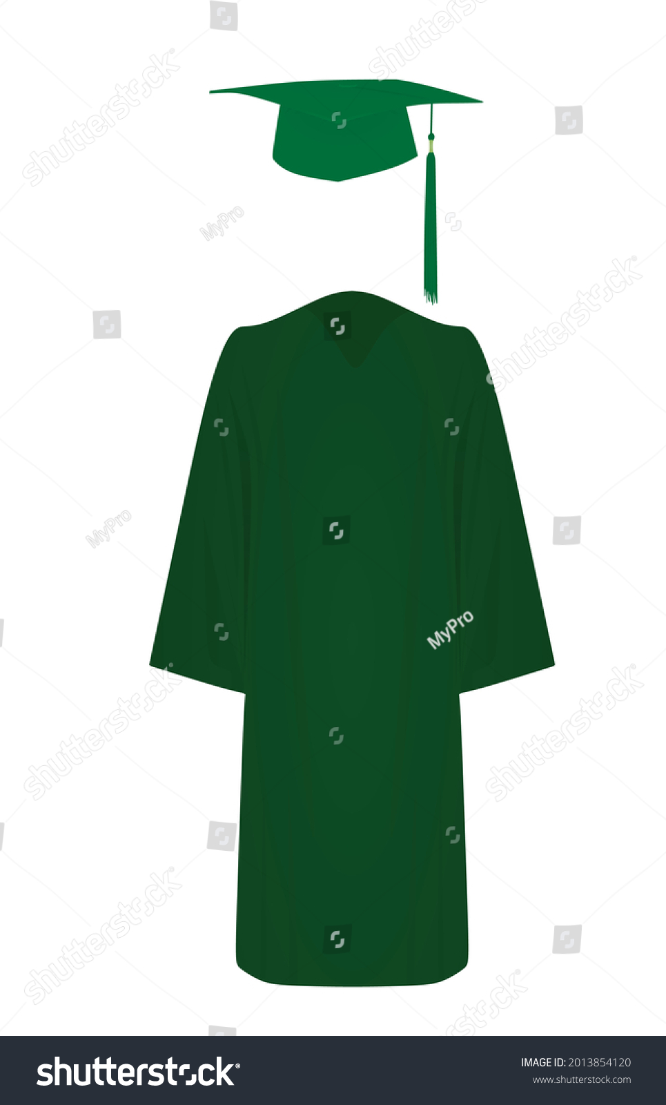 Graduation Uniform Hat Vector Stock Vector (Royalty Free) 2013854120