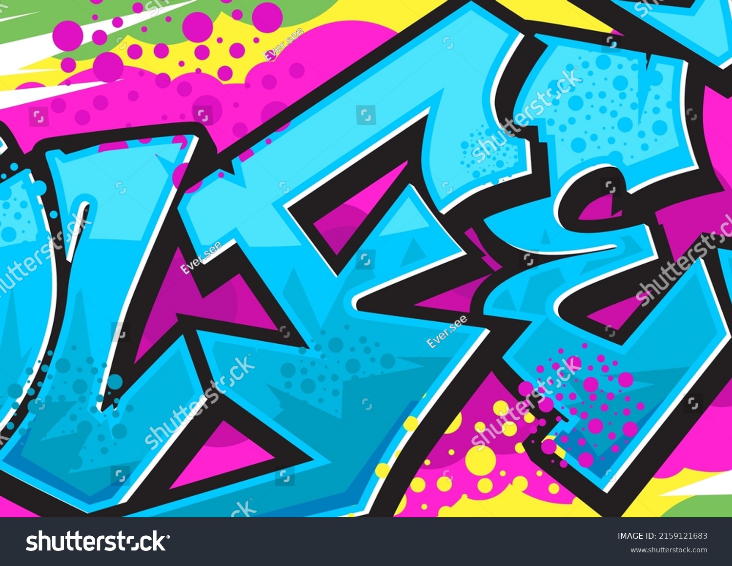 Graffiti Background On Wall Abstract Color Stock Vector (Royalty Free ...