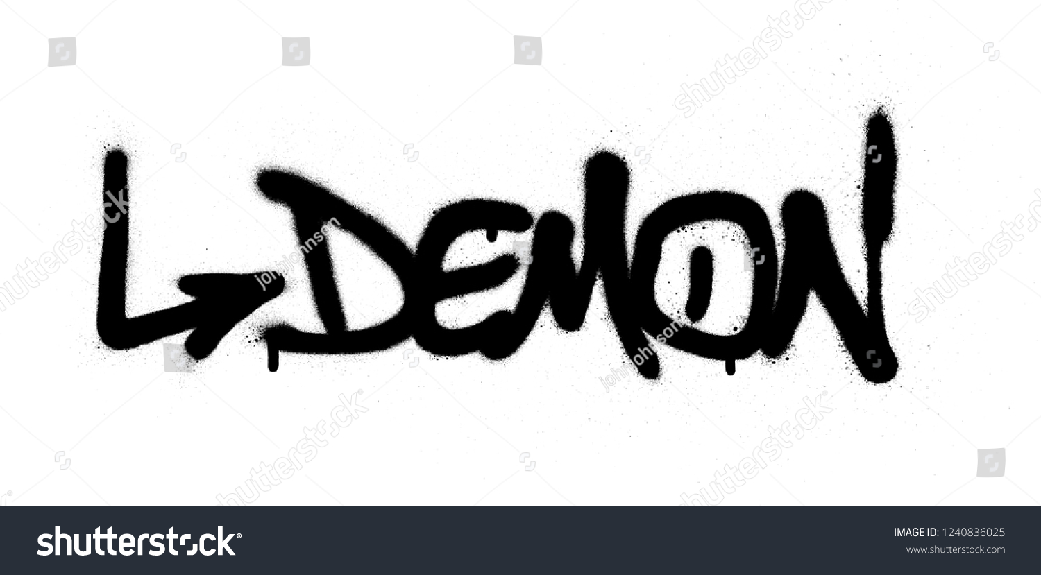 graffiti-demon-word-sprayed-black-over-stock-vector-royalty-free