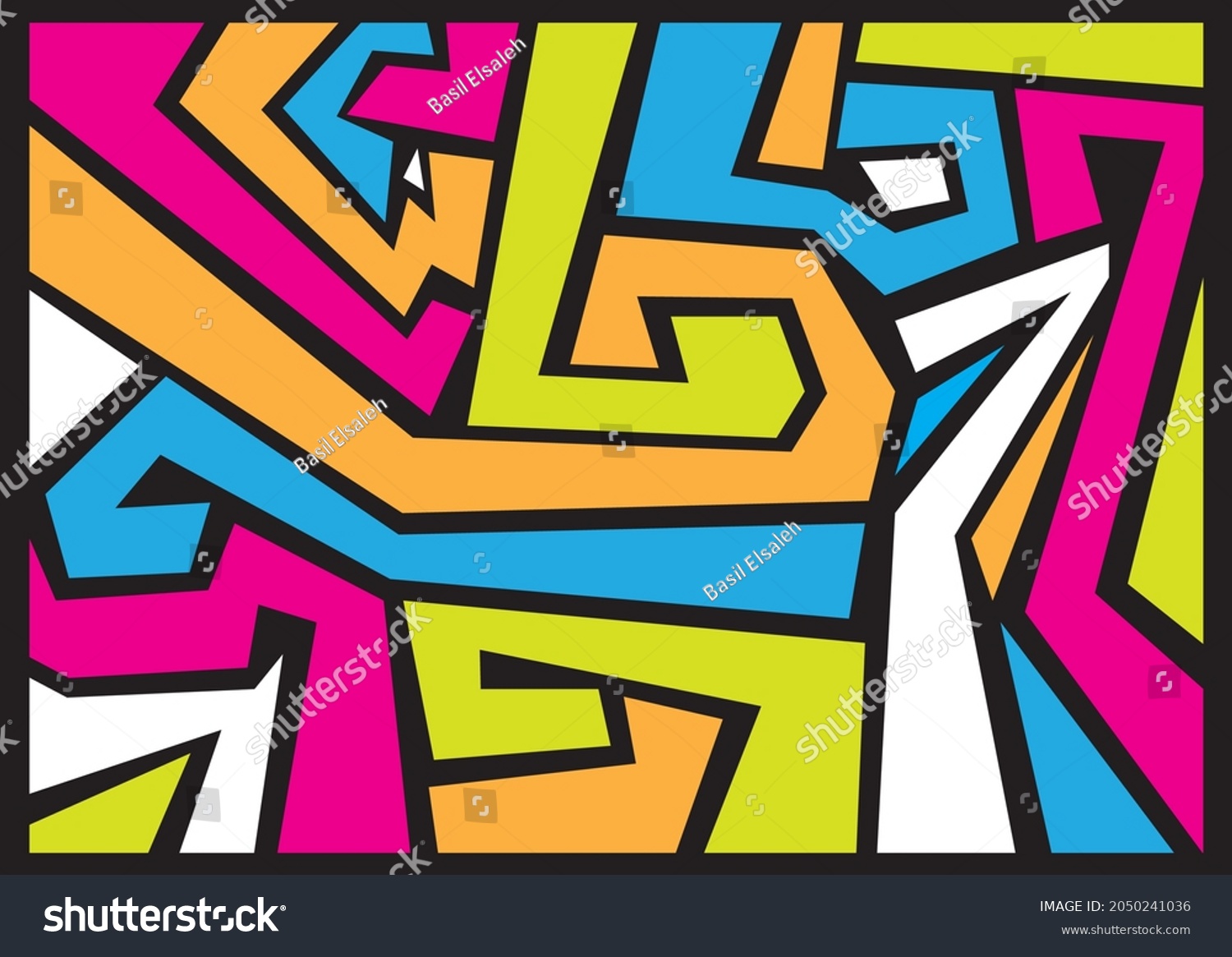 Graffiti Design Background Colors Pattern Stock Vector (Royalty Free ...