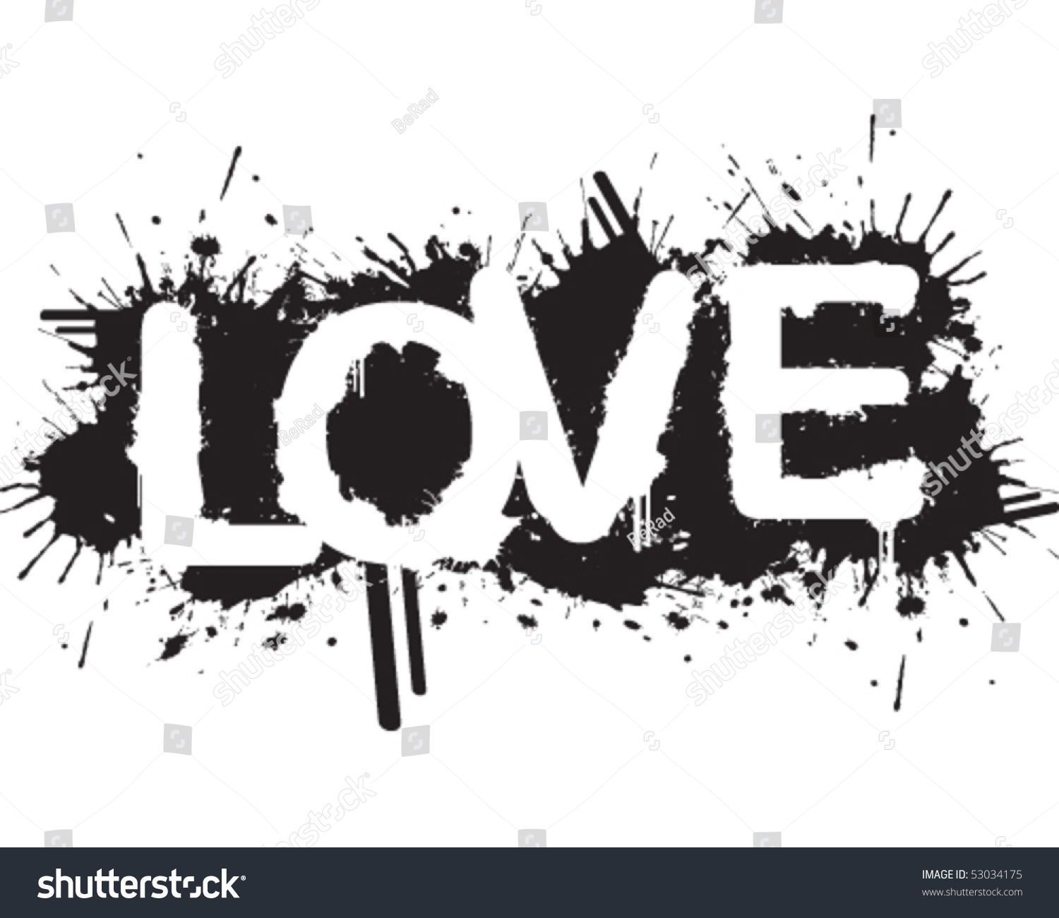 calligraphy love word 53034175 Graffiti  Love Stock  Shutterstock Vector
