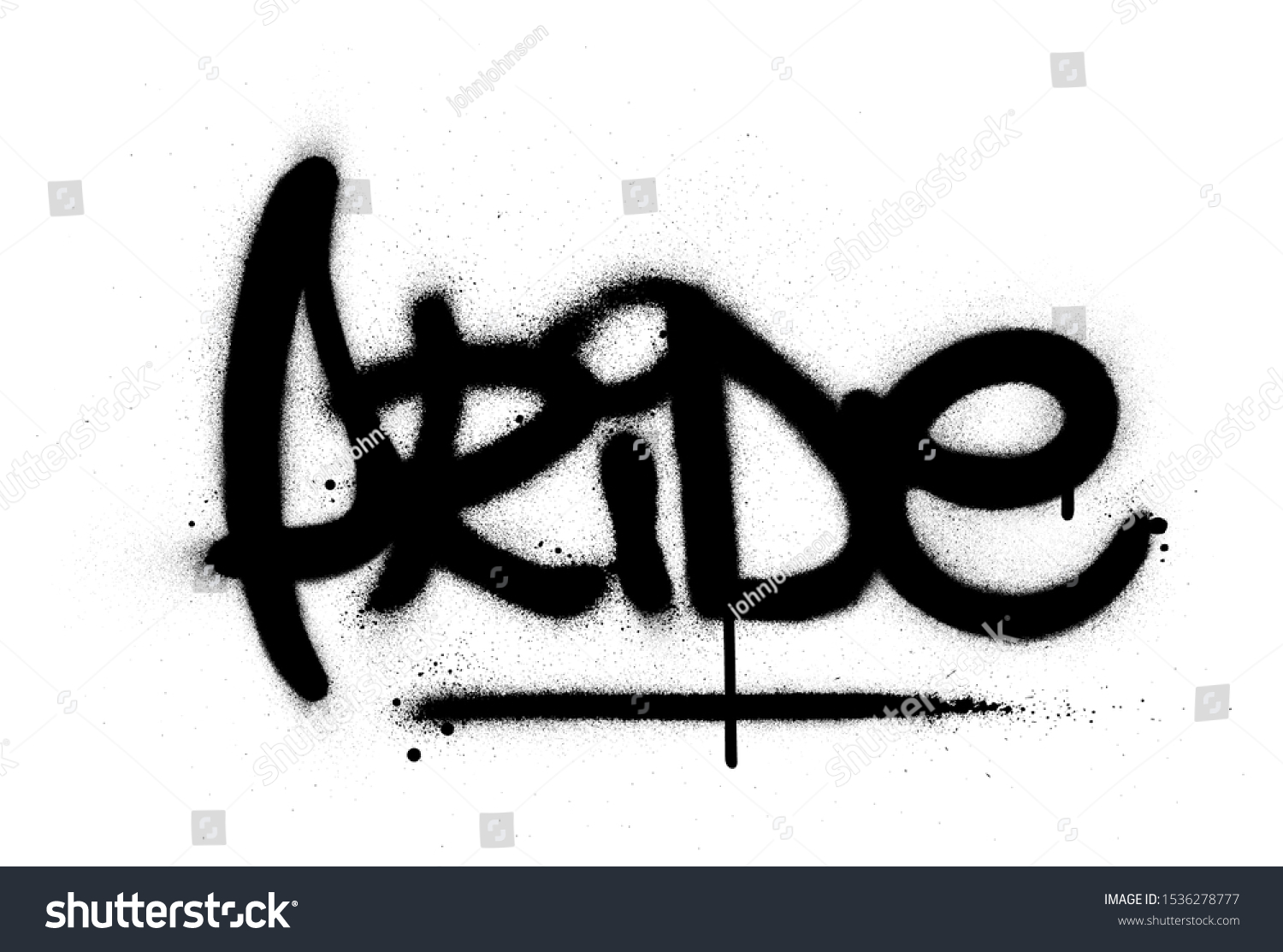 Graffiti Pride Word Sprayed Black Over Stock Vector Royalty Free 1536278777 Shutterstock 