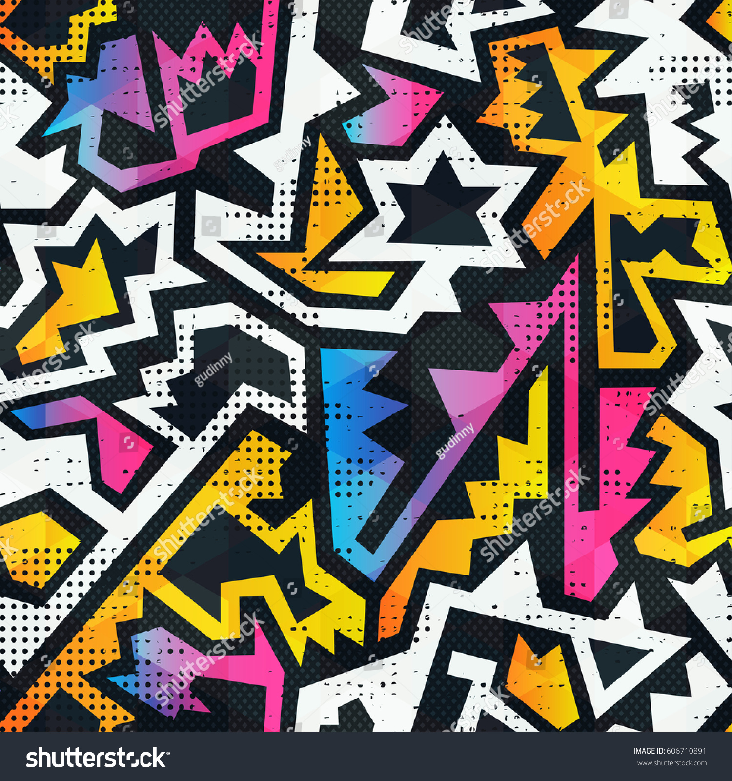 Graffiti Seamless Pattern Grunge Effect Vector Stock Vector Royalty Free Shutterstock