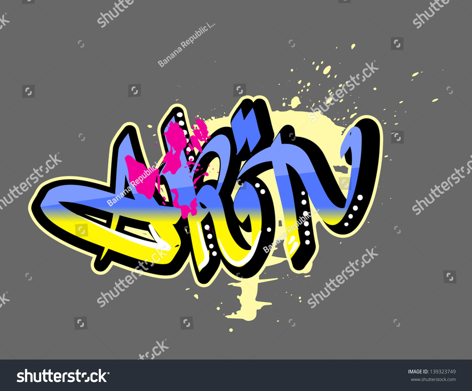 Graffiti Vector Art Urban Design Element Stock Vector (Royalty Free ...