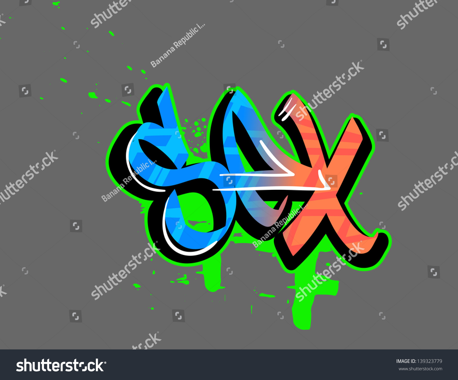 Graffiti Vector Art Urban Design Element Stock Vector Royalty Free 139323779 5117