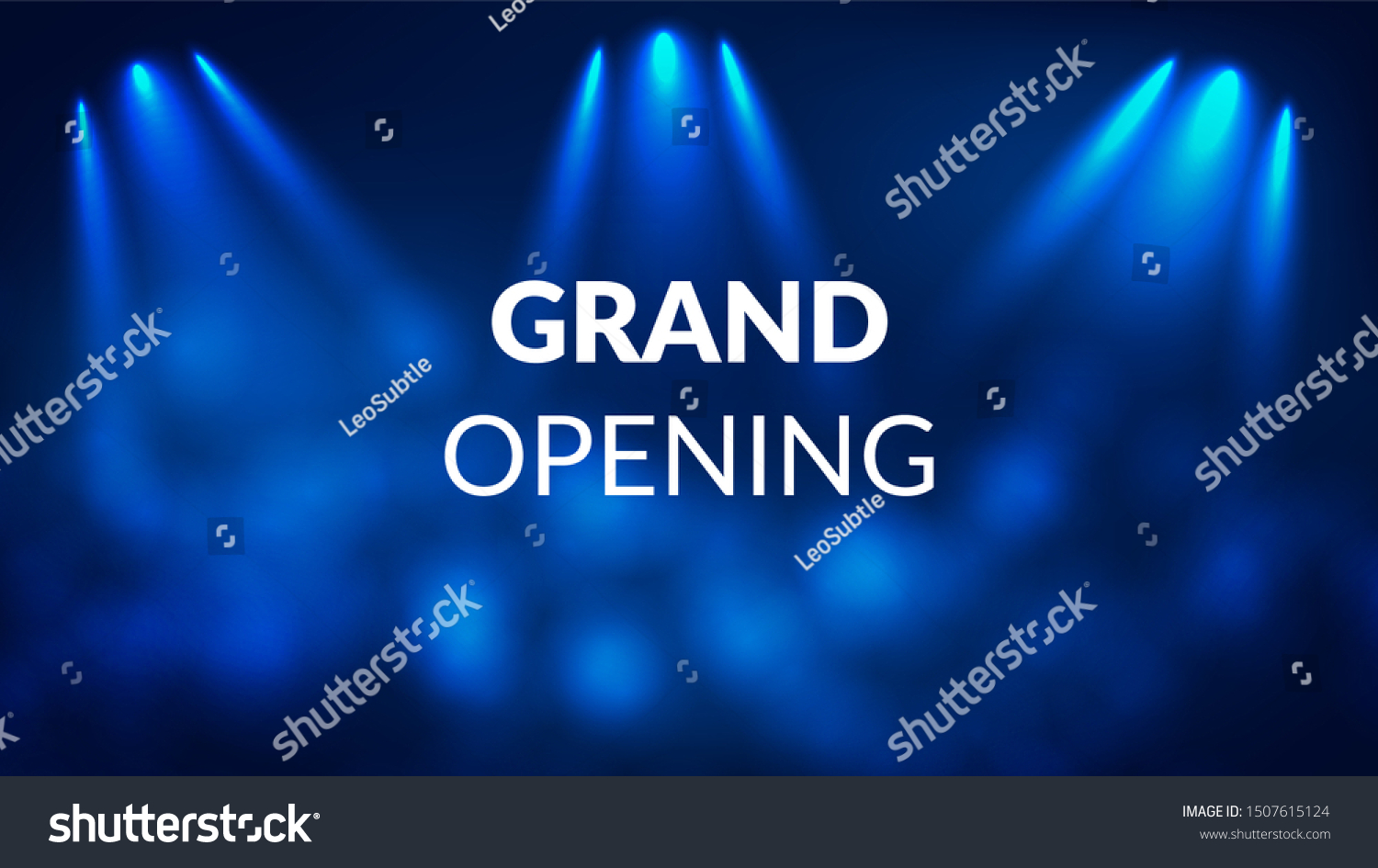 Grand Opening Background Spotlight Vector vector de stock (libre de