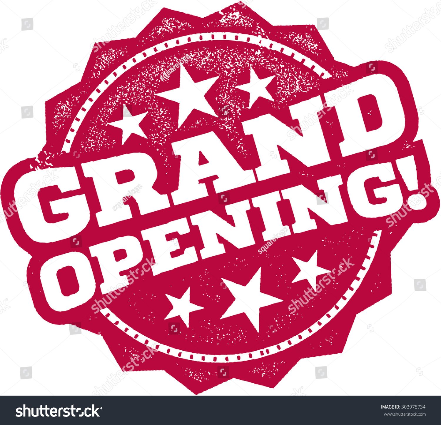 Grand Opening Rubber Stamp Sign Stock Vector Royalty Free