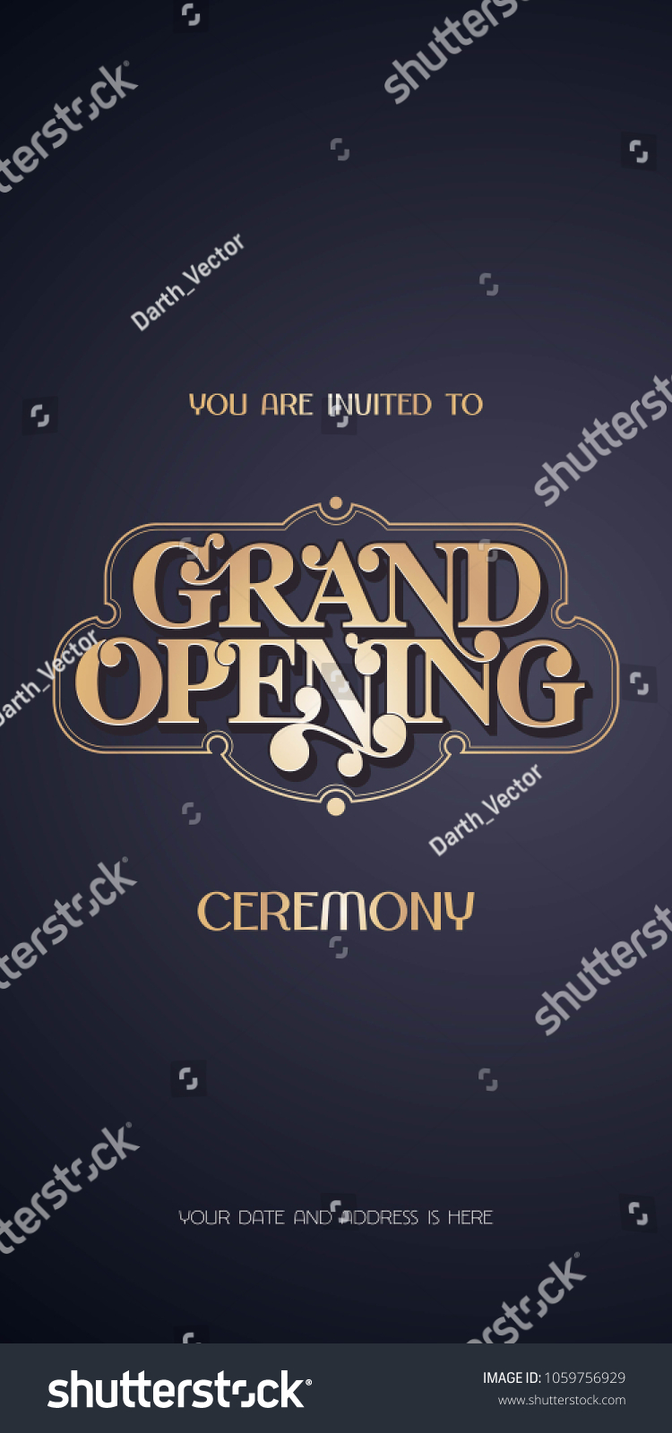 invitation card for opening new shop