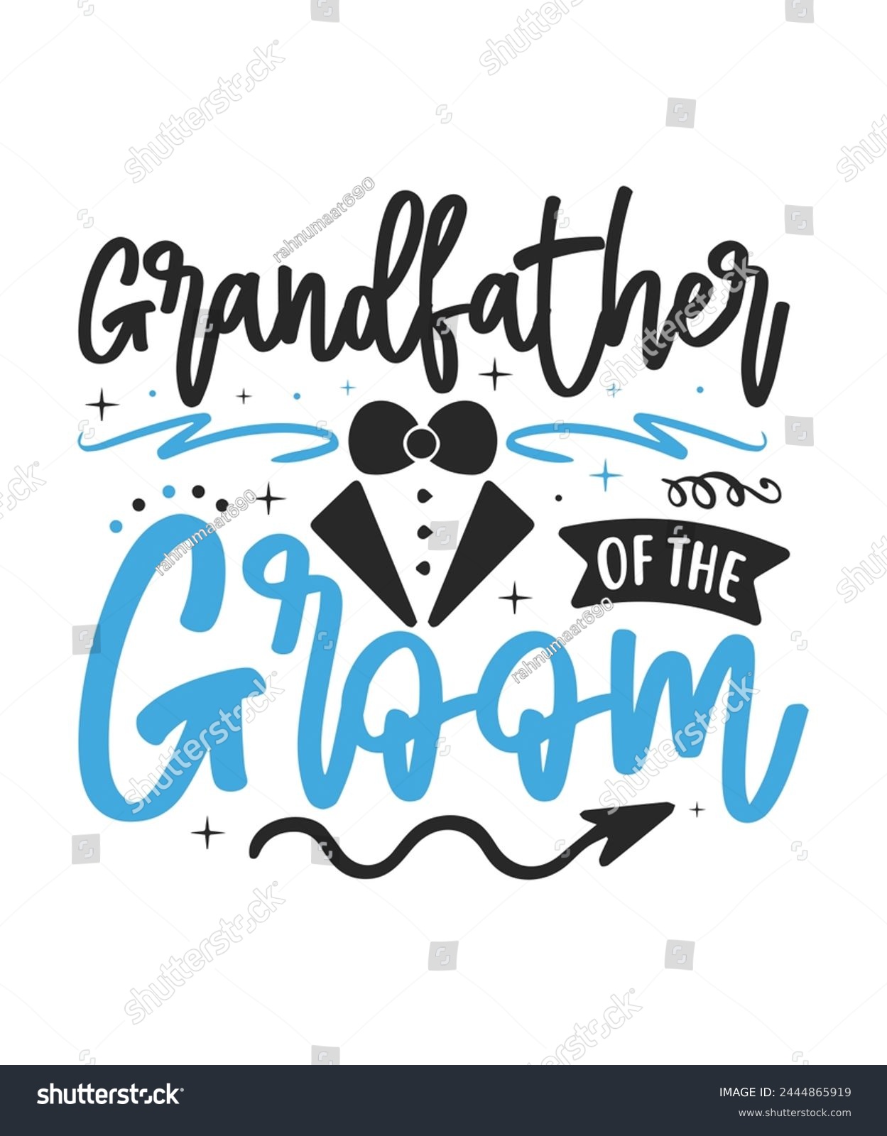 SVG of Grandfather of the groom wedding bride groom svg