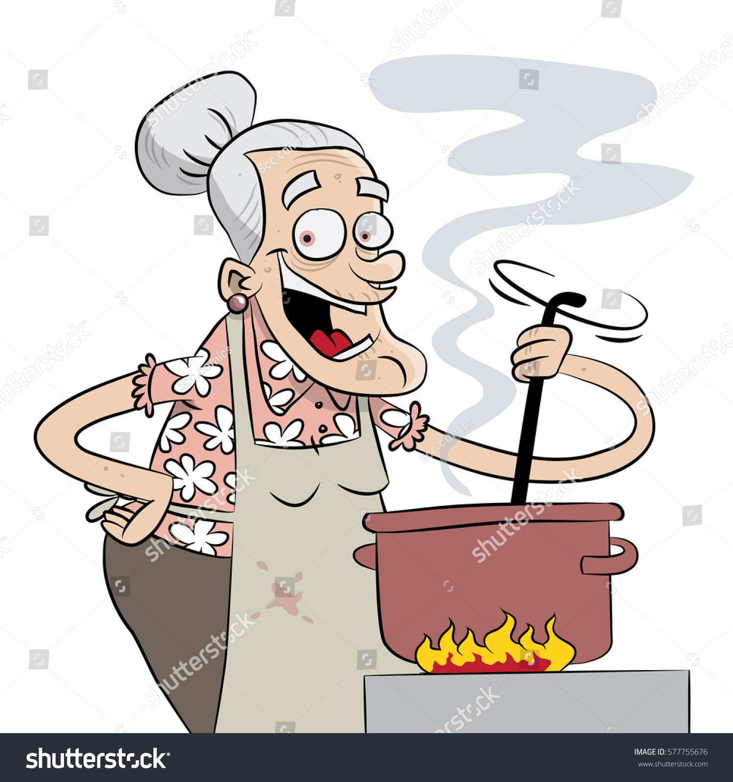 465 Granny Cooking Cartoon 이미지 스톡 사진 및 벡터 Shutterstock