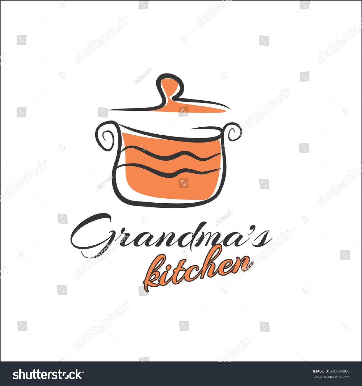 Grandmothers Kitchen Stock Vector Royalty Free 500894806