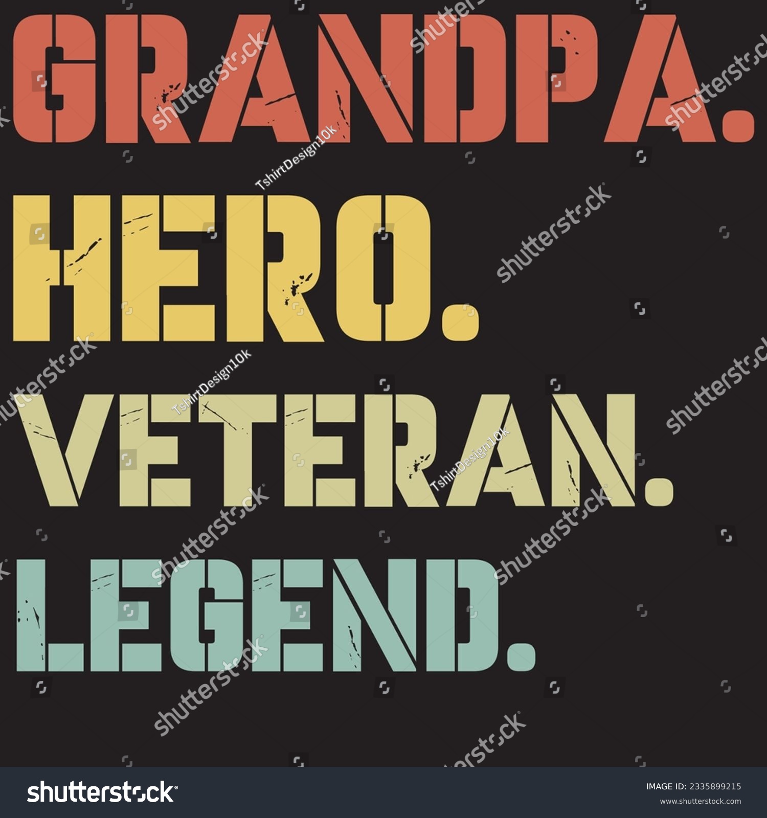 SVG of Grandpa Hero Veteran Legend army svg