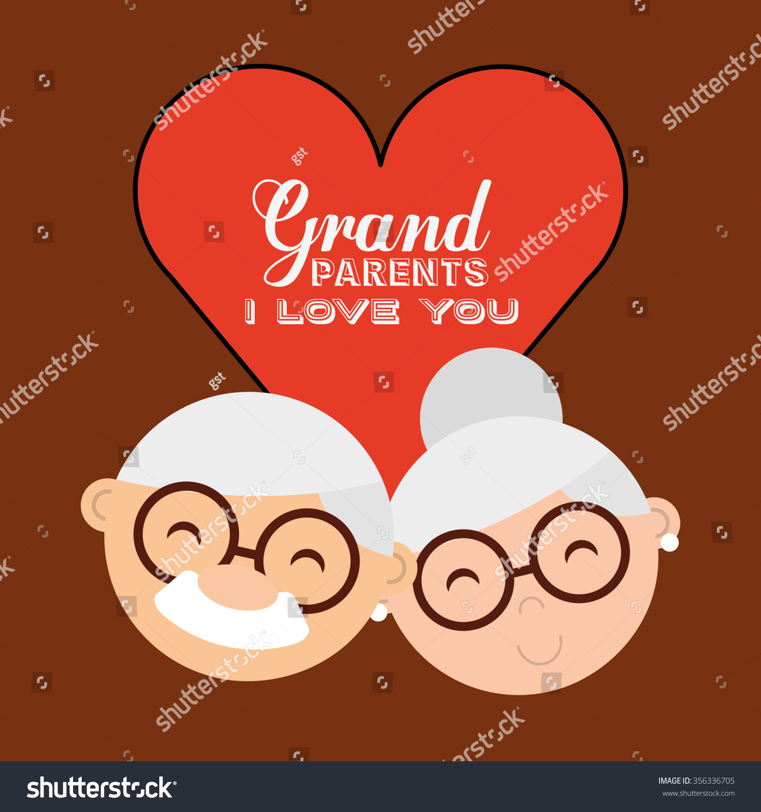 Grandparents Concept Design Vector Illustration Eps10 Stock Vector ...