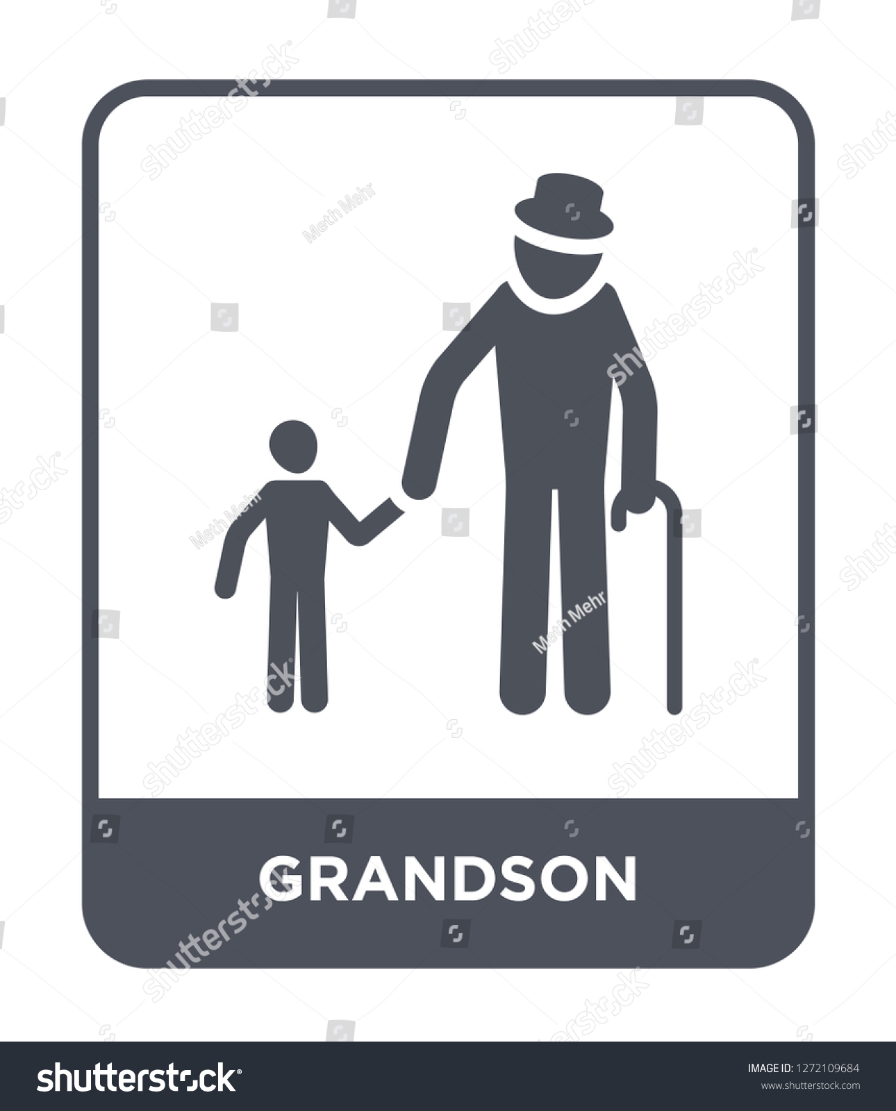 Grandson Icon Vector On White Background Stock Vector Royalty Free